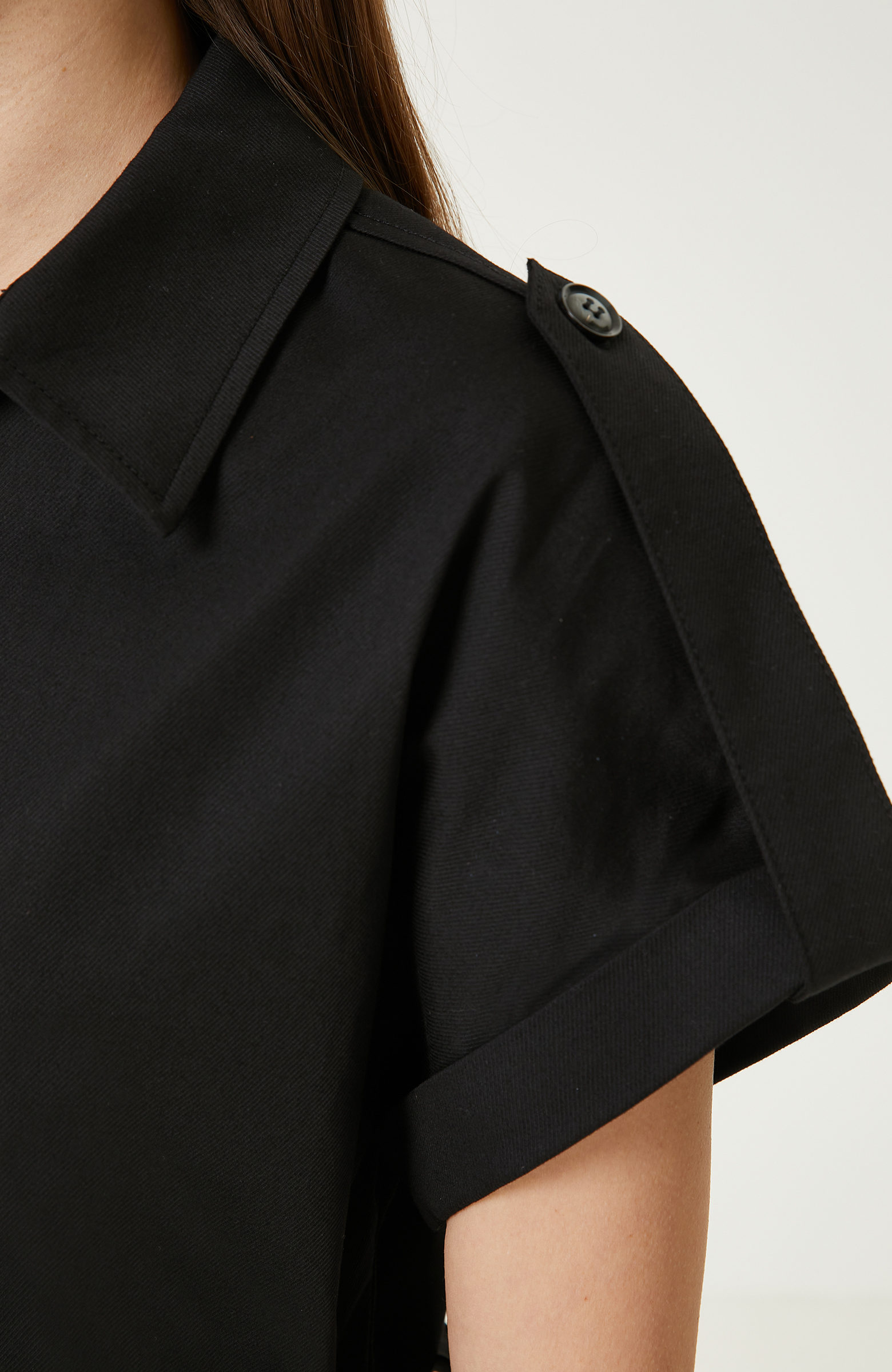 Siyah Diz Boy Elbise