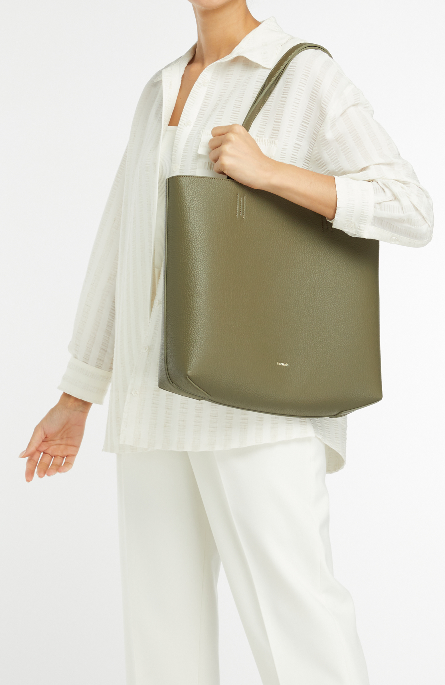 Bej Haki Çift Taraflı Kadın Çanta