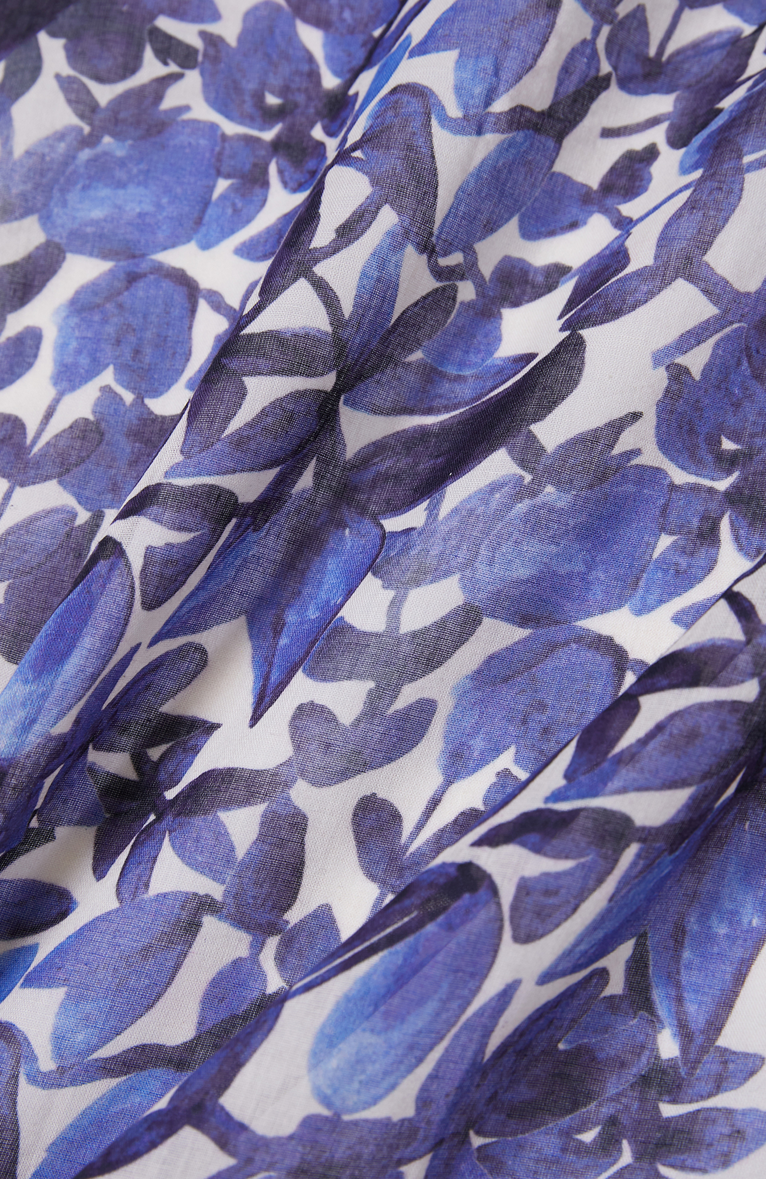 Lacivert Desenli Kadın Şal