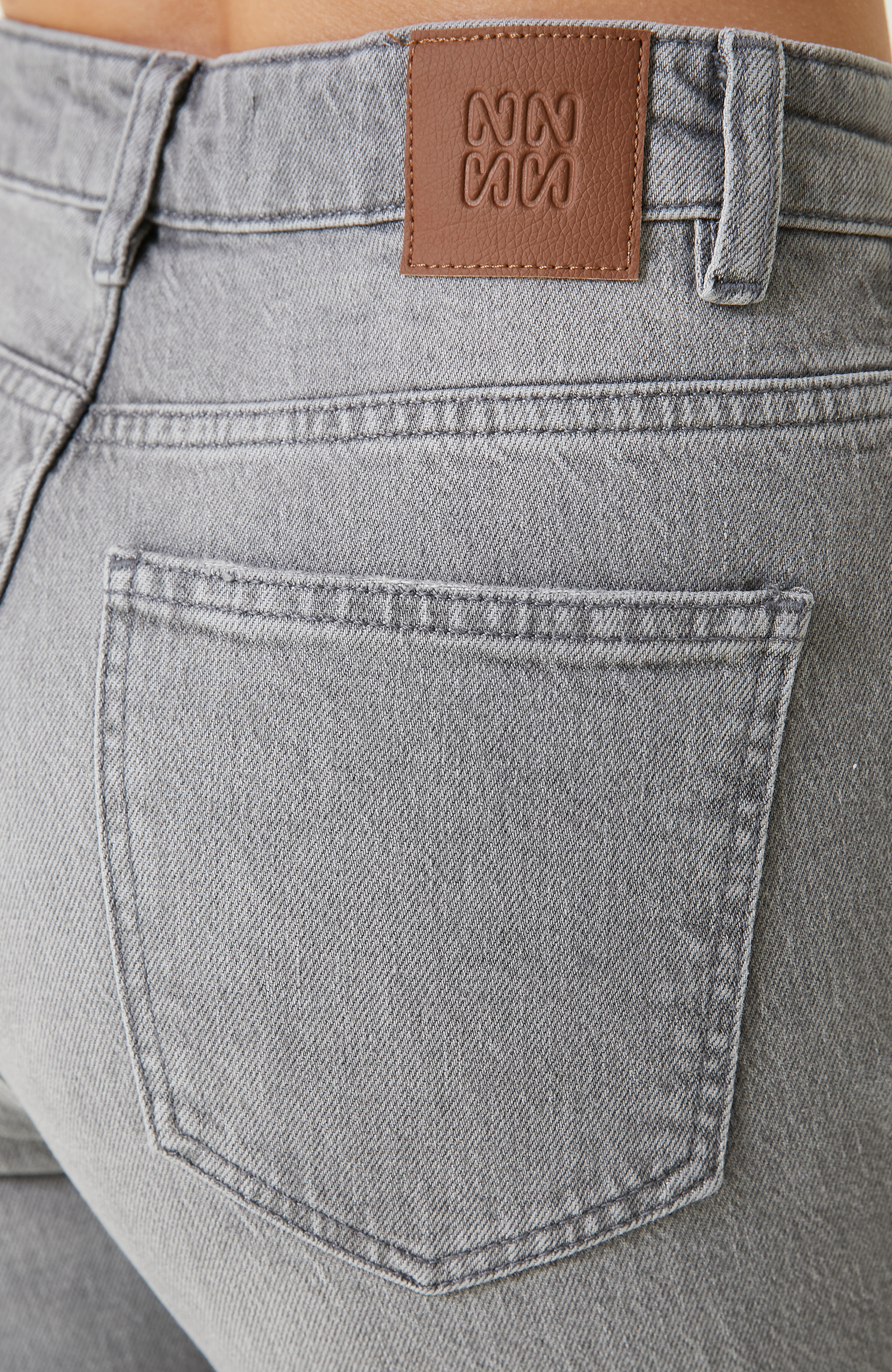 Açık Gri Denim Pantolon