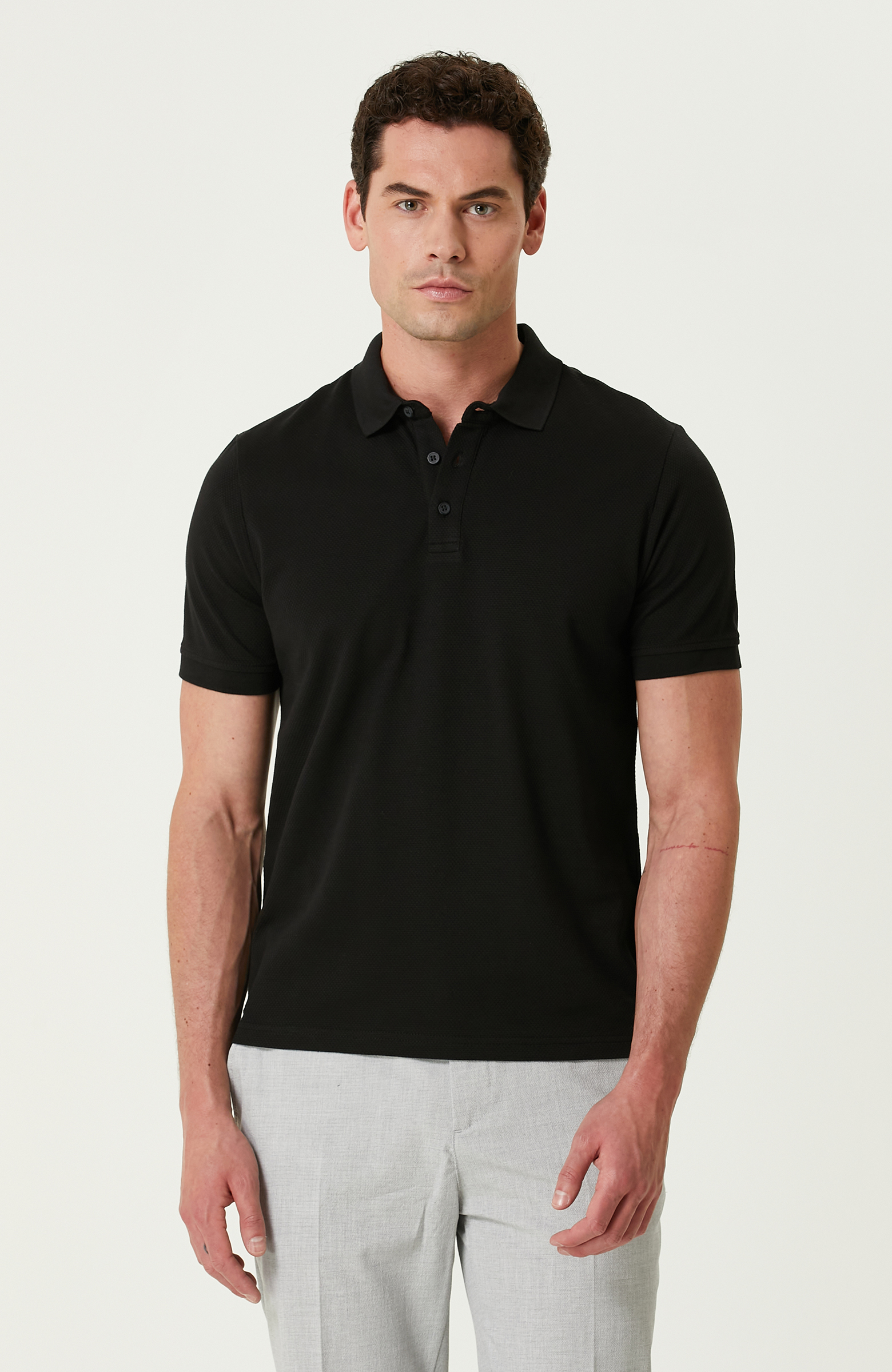 Siyah Polo T-shirt
