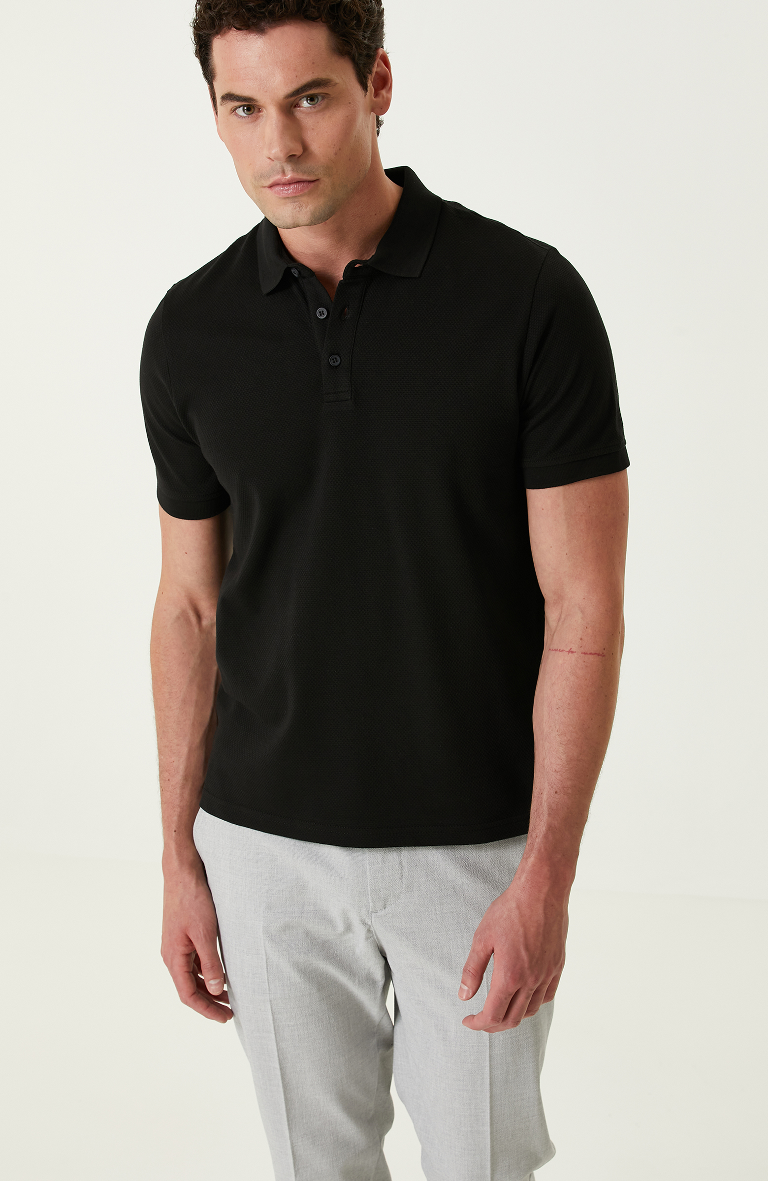 Siyah Polo T-shirt