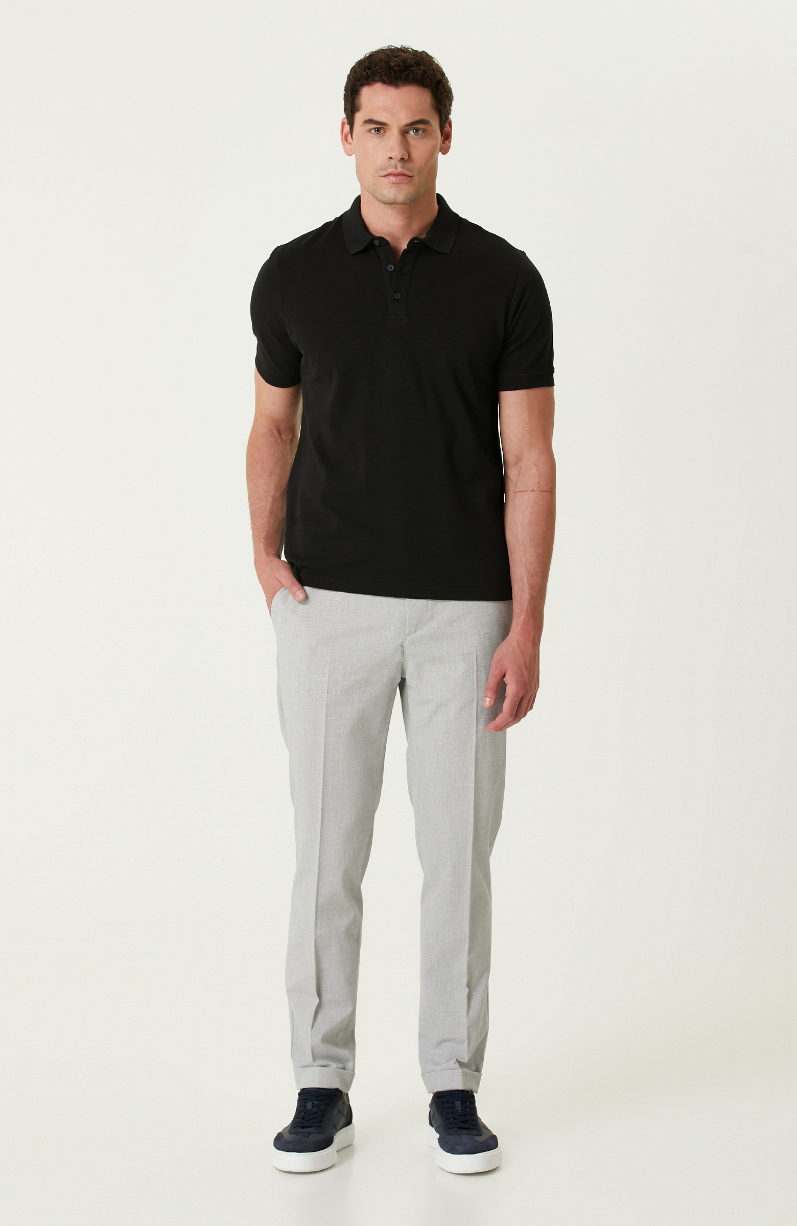 Siyah Polo T-shirt