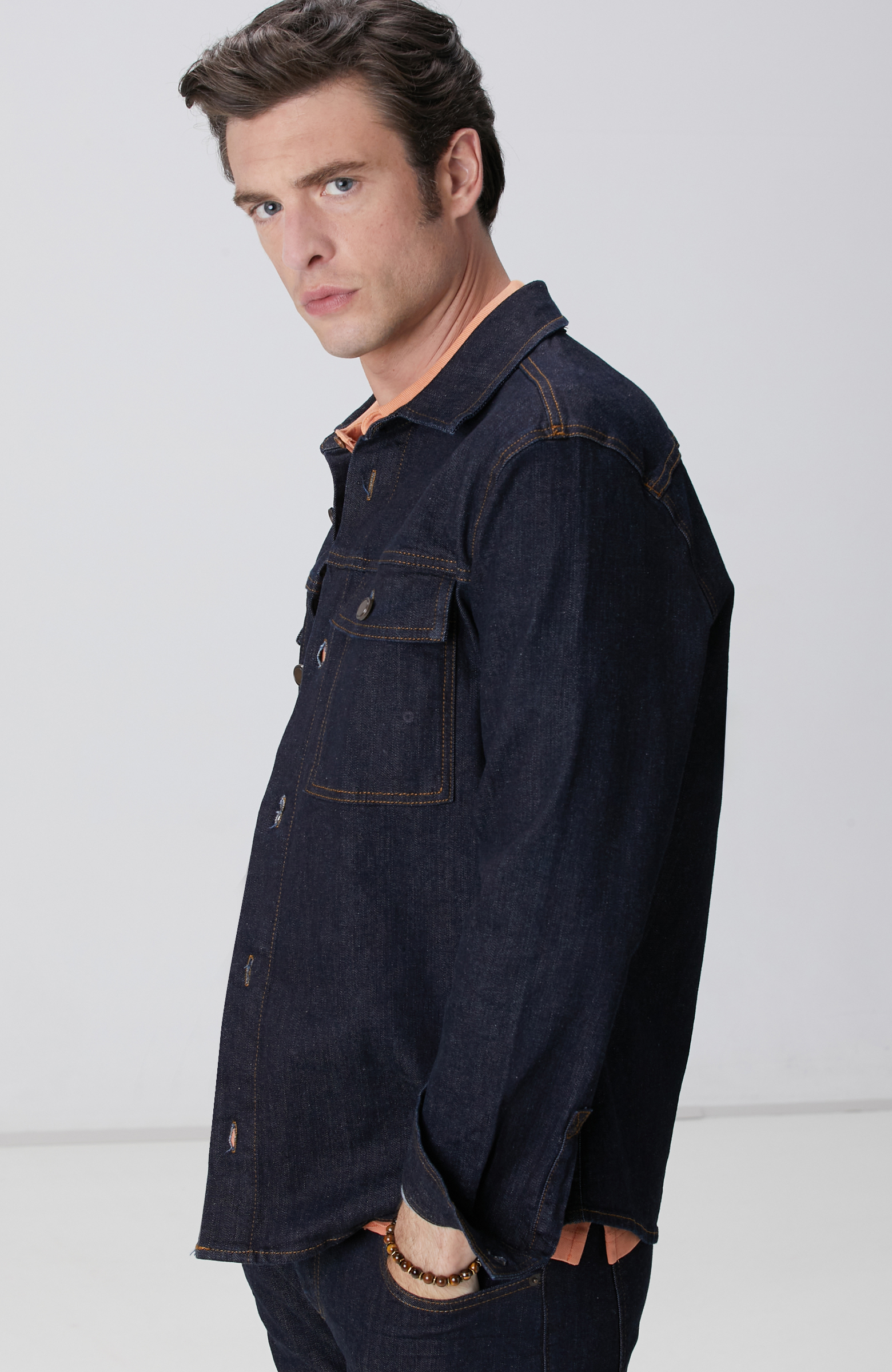 Lacivert Denim Gömlek