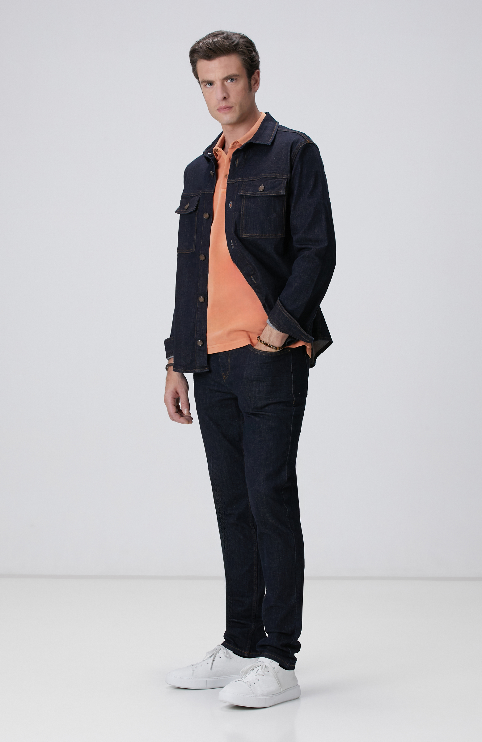 Lacivert Denim Gömlek