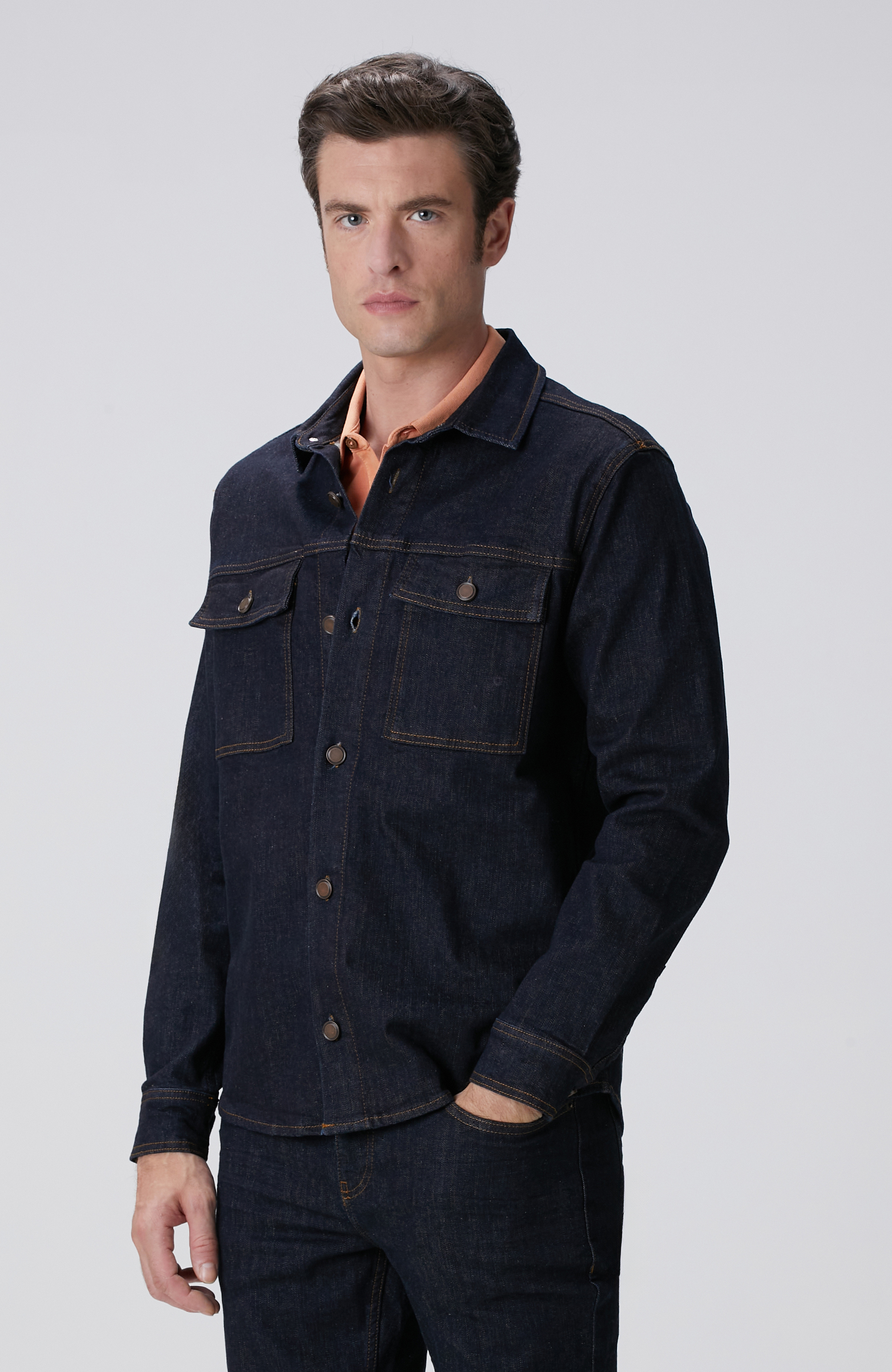 Lacivert Denim Gömlek