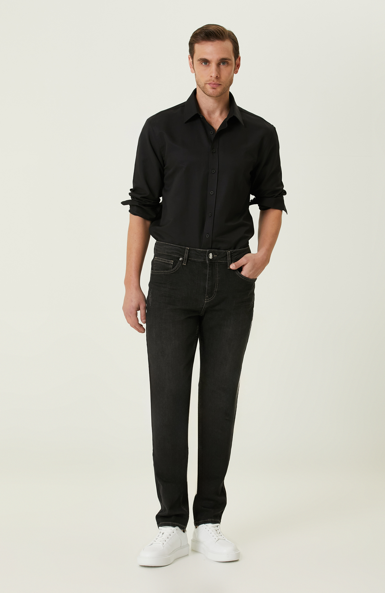 Antrasit Denim Pantolon_0