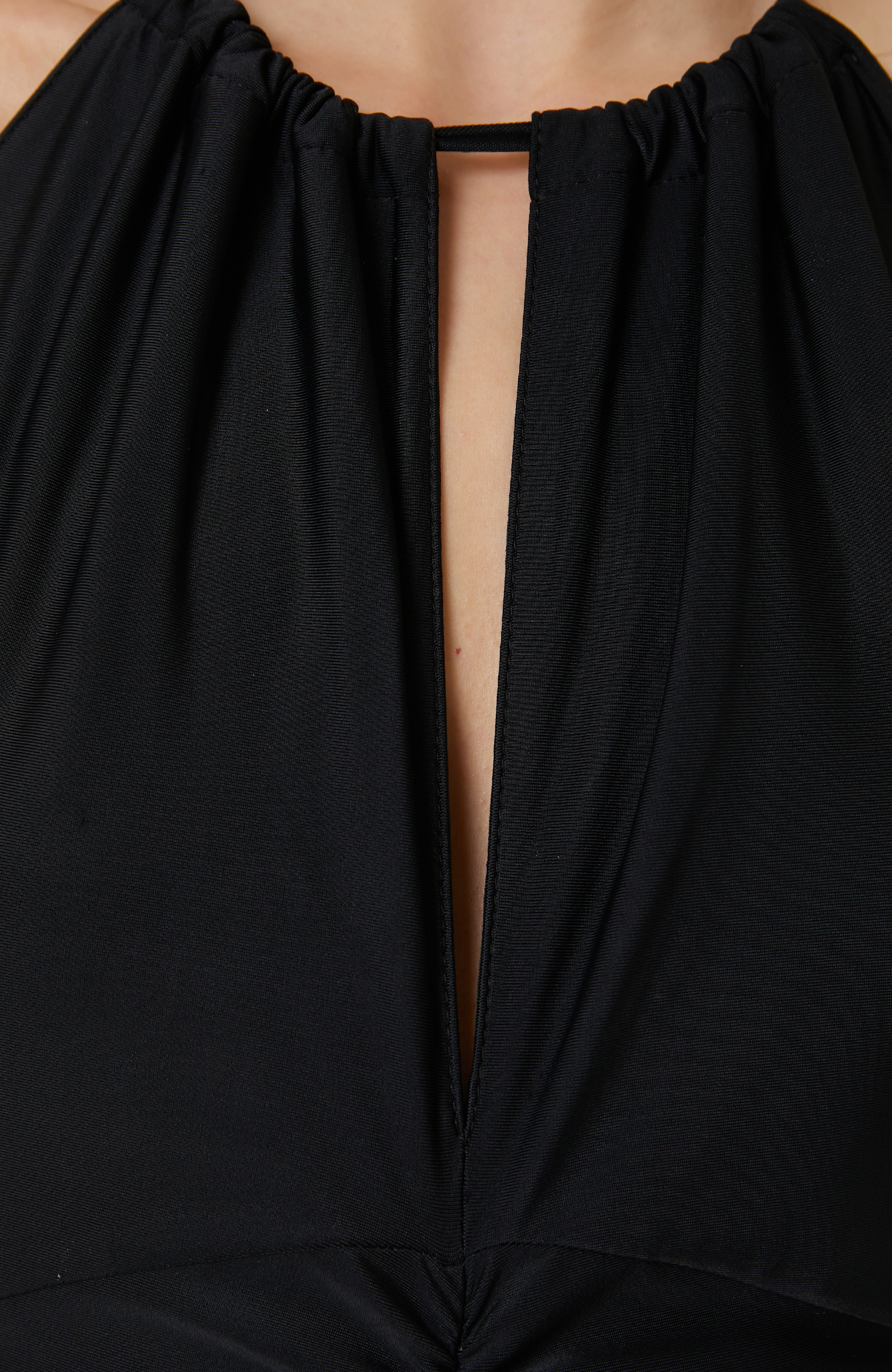 Siyah Maksi Boy Elbise