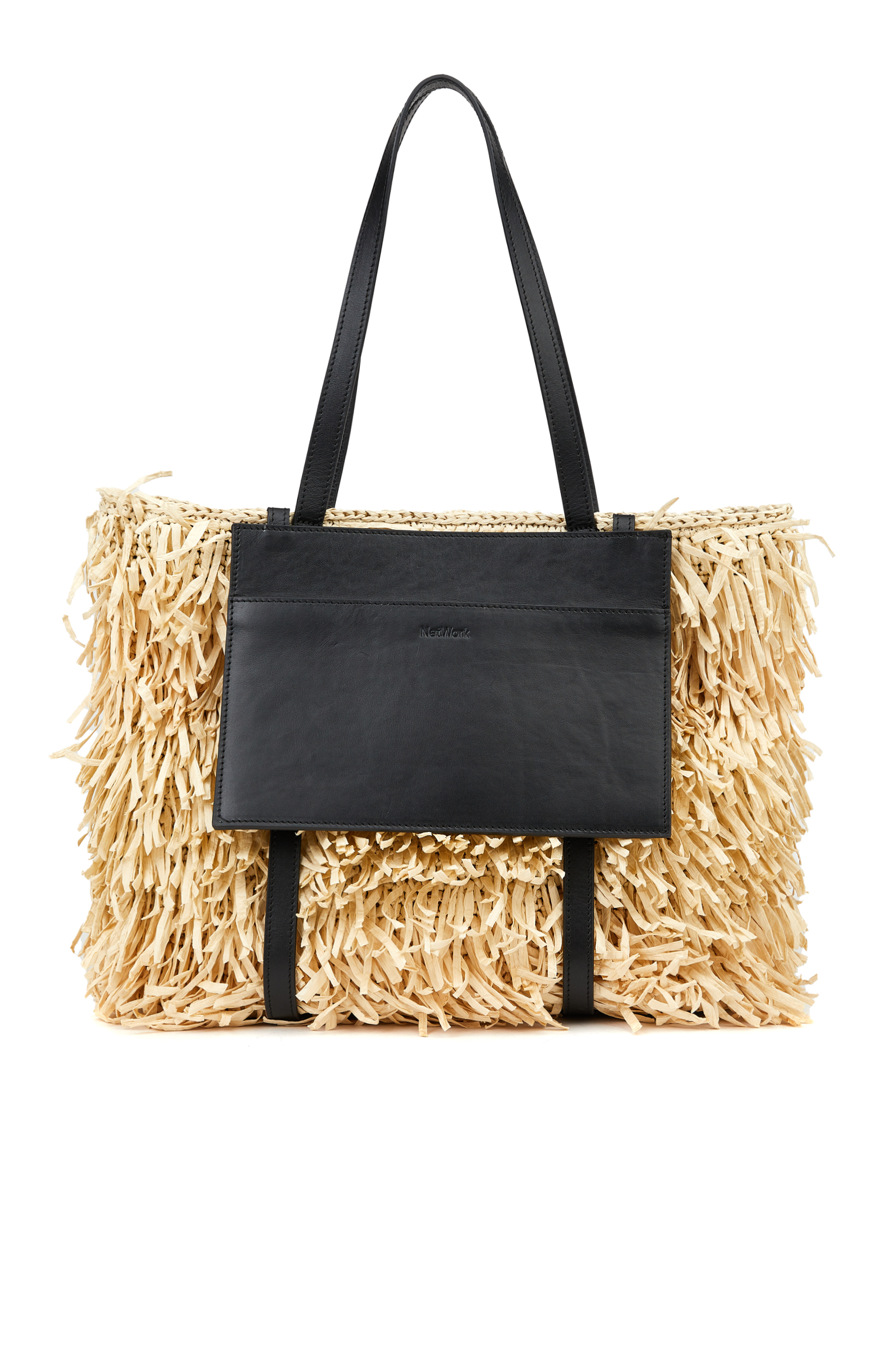 Bej Kadın Hasır Çanta