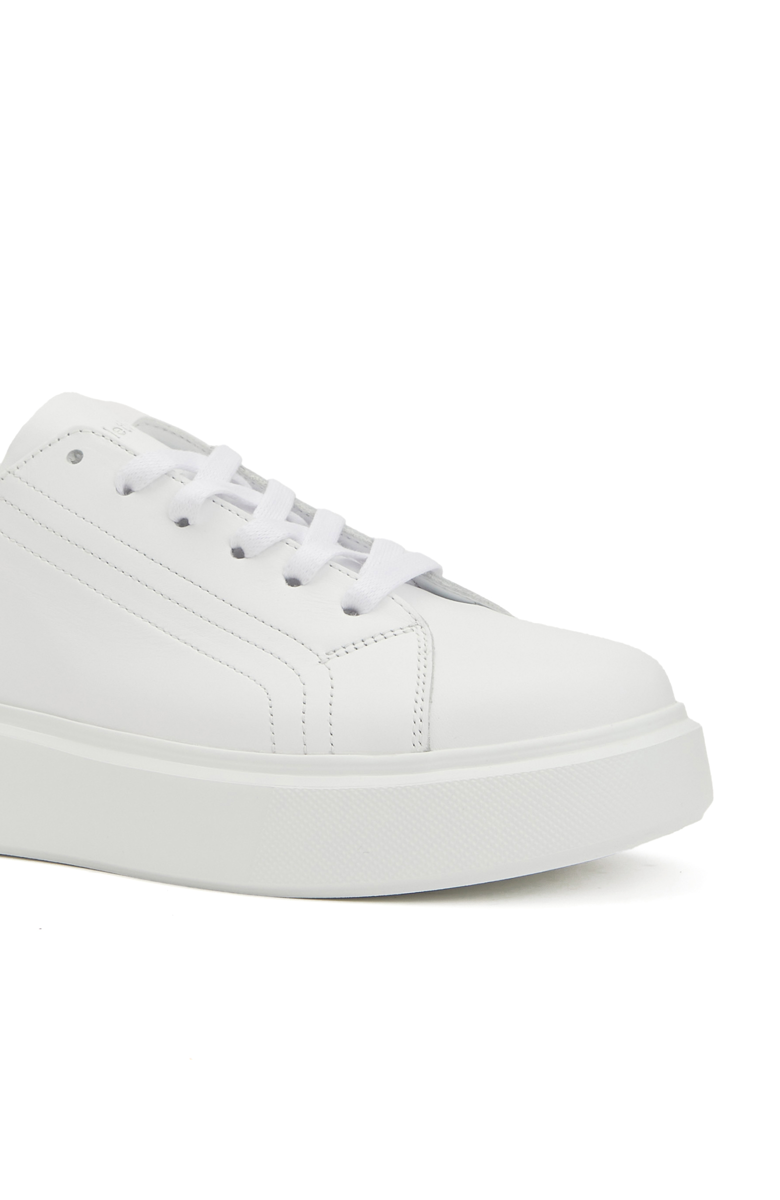 Beyaz Kadın Deri Sneaker