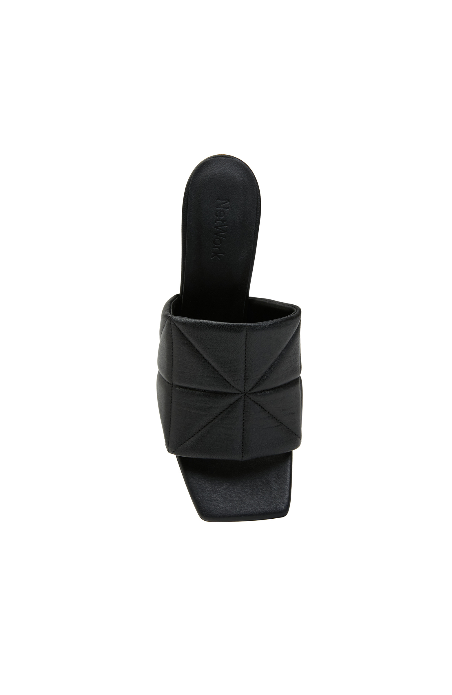 Siyah Kadın Deri Terlik