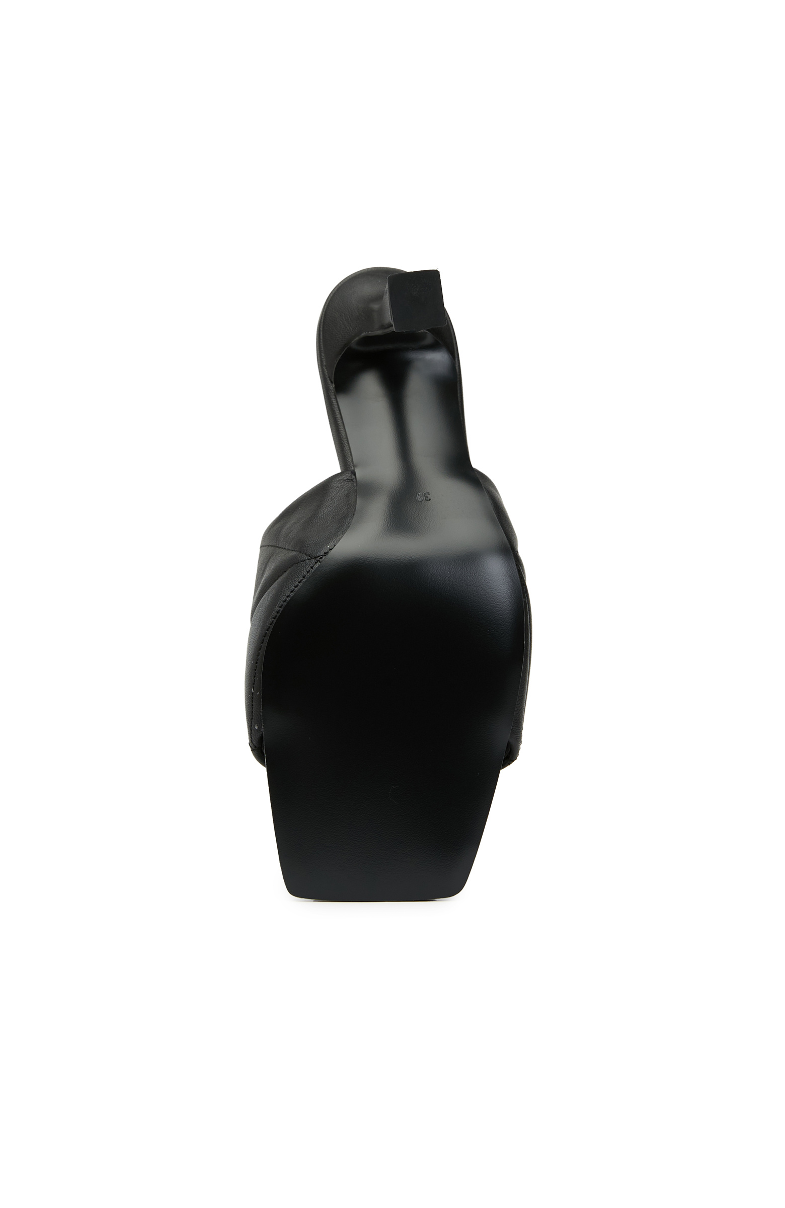 Siyah Kadın Deri Terlik