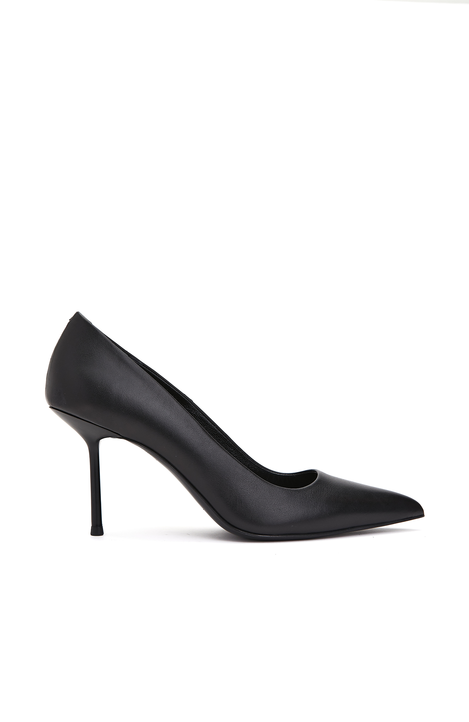 Siyah Kadın Deri Stiletto