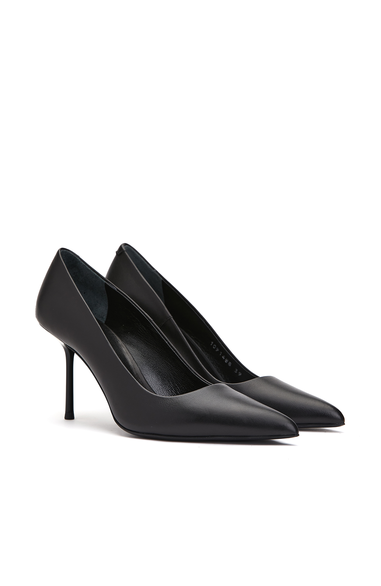 Siyah Kadın Deri Stiletto