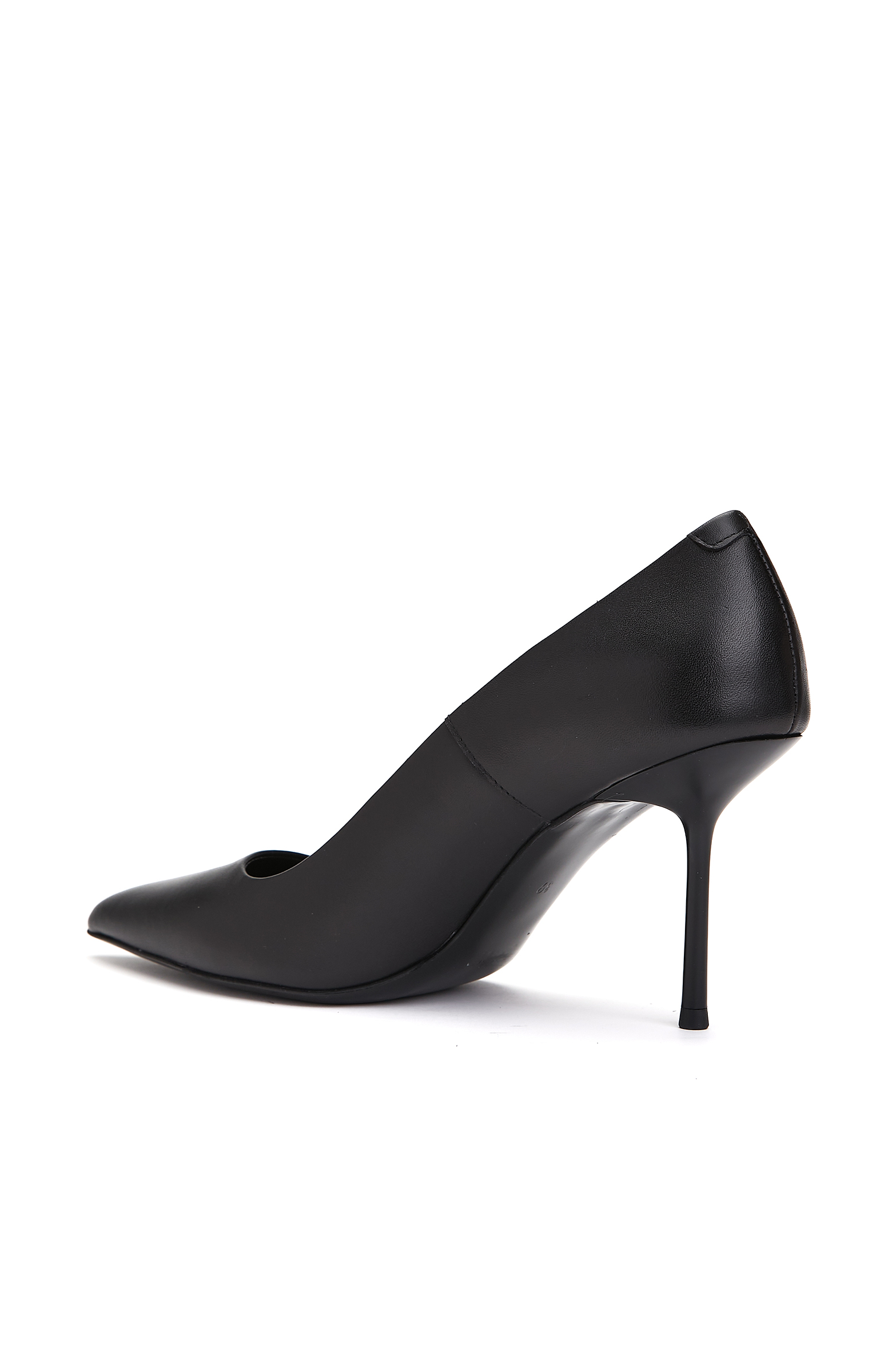 Siyah Kadın Deri Stiletto