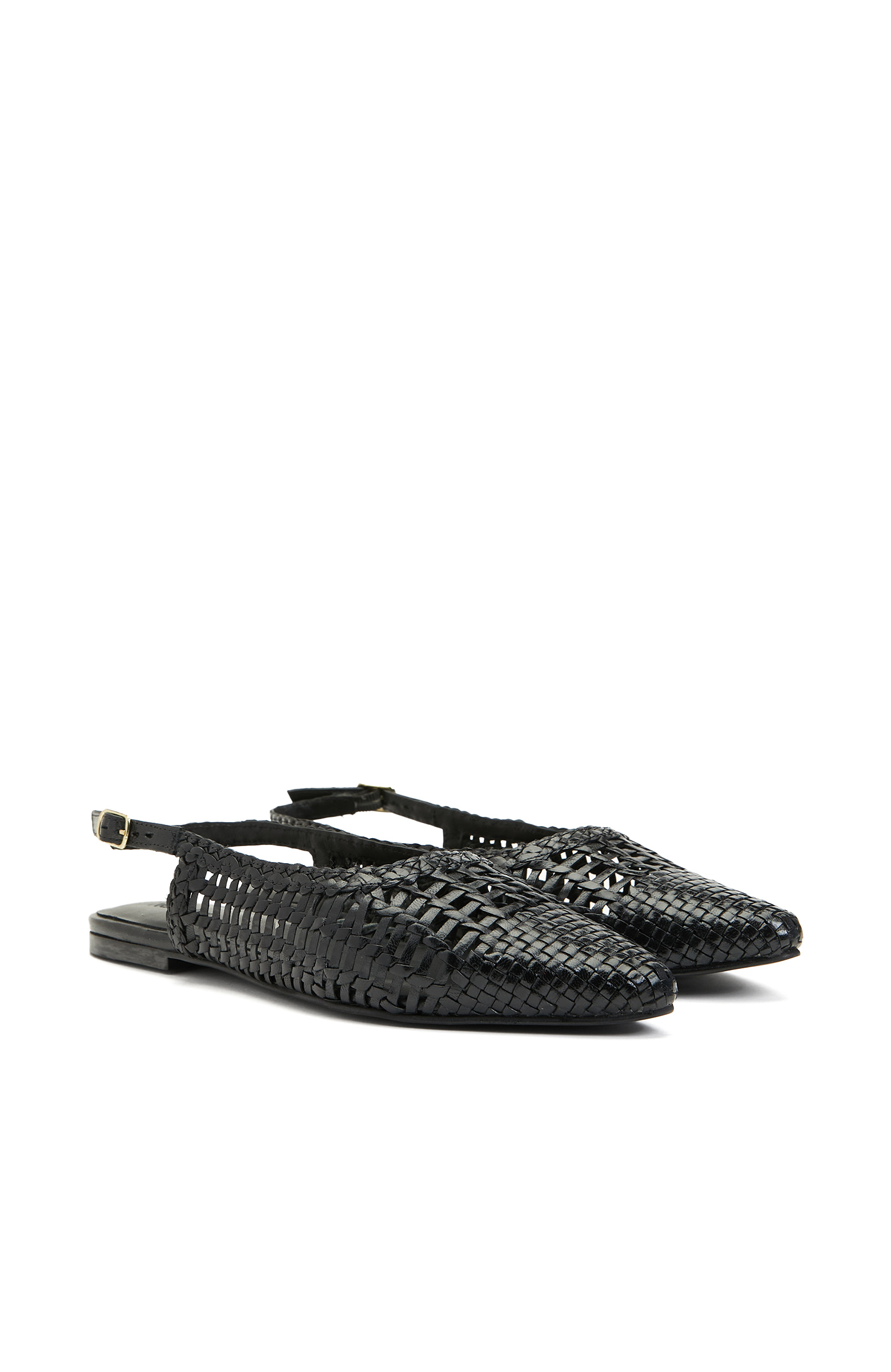 Siyah Kadın Deri Babet