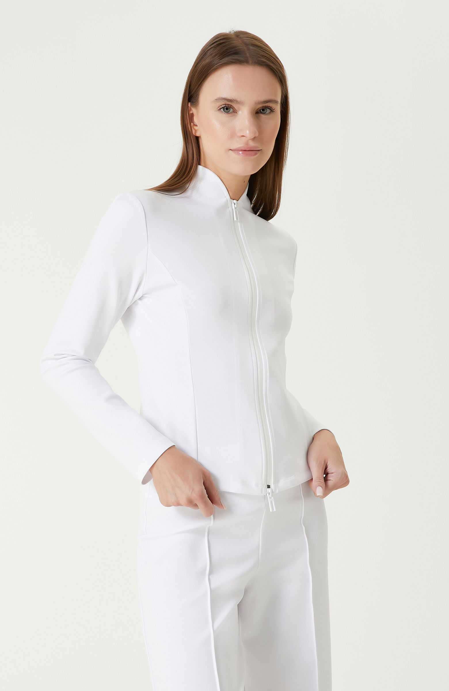 N-Tech Beyaz Sweatshirt