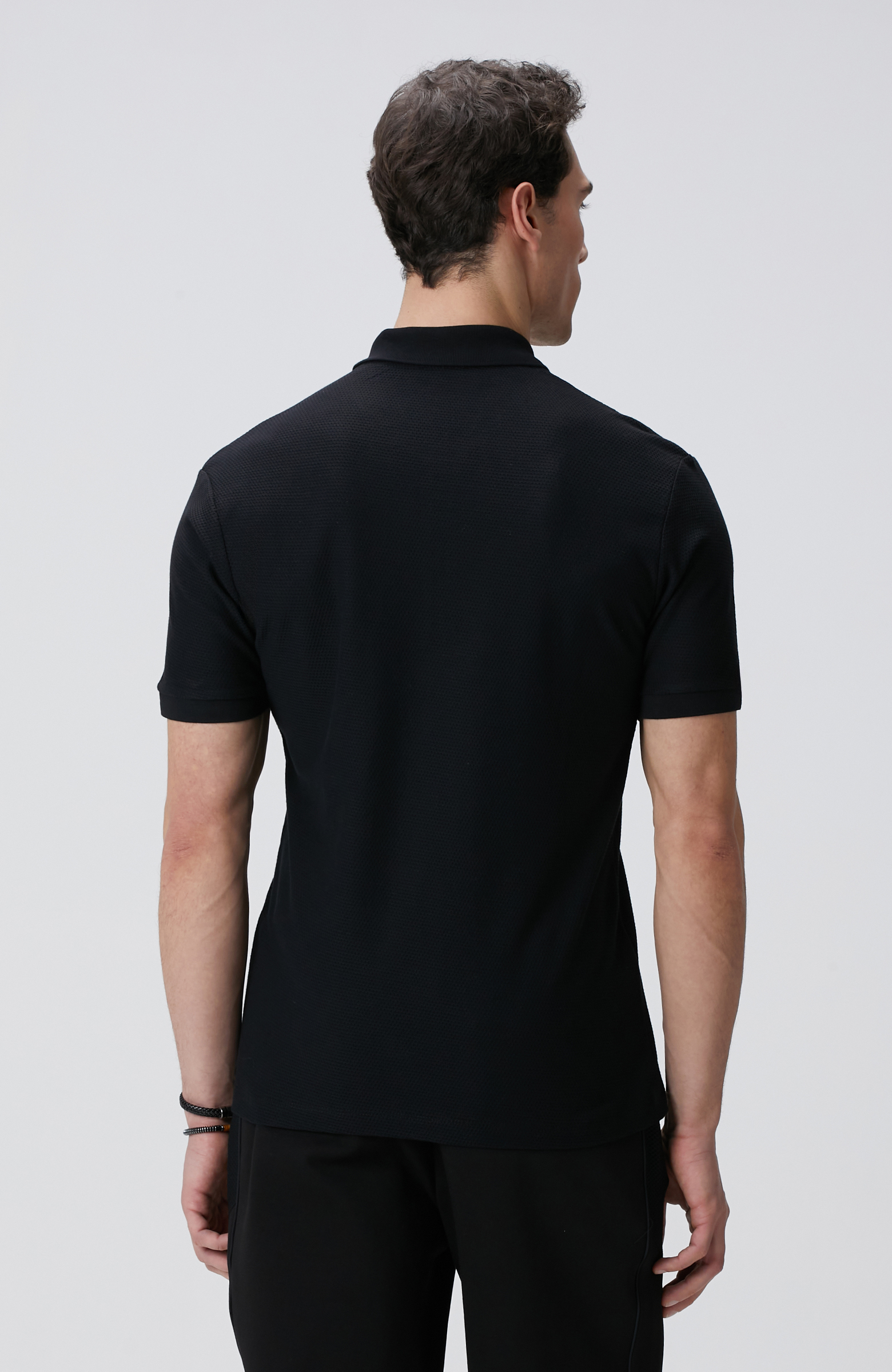 Siyah Polo Yaka T-shirt