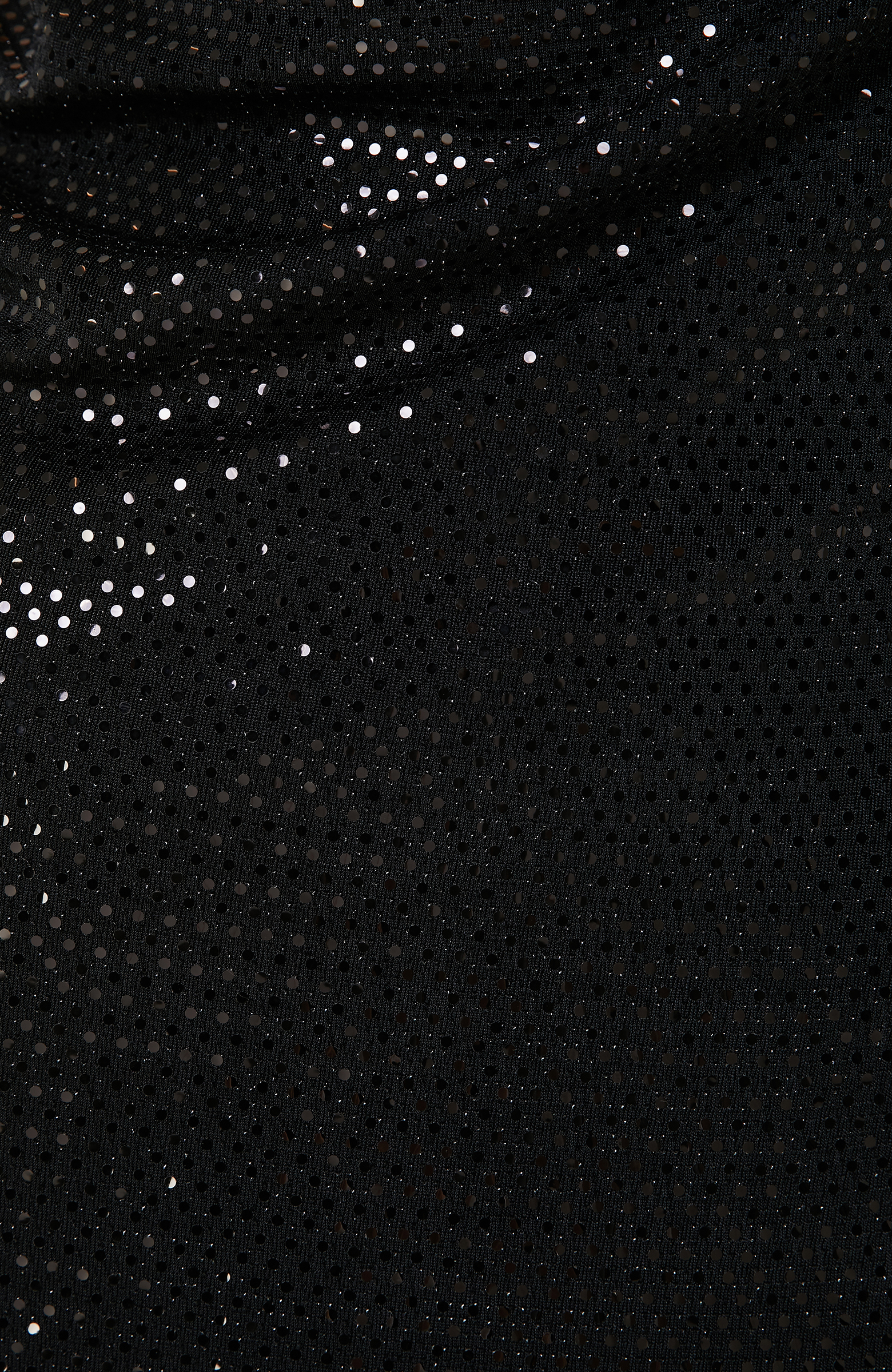 Siyah Payetli Maksi Abiye Elbise