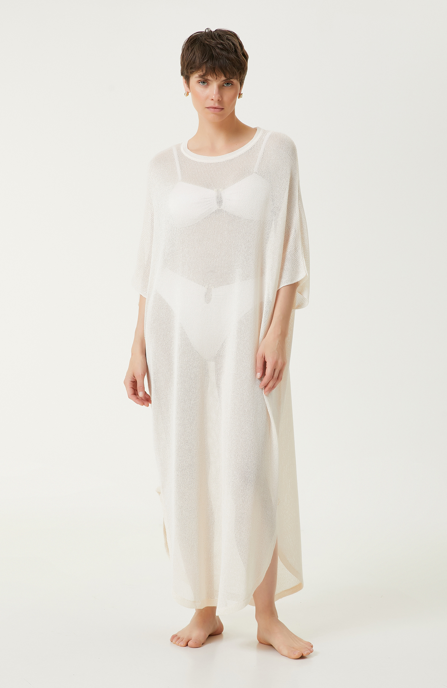 Krem Transparan Kaftan