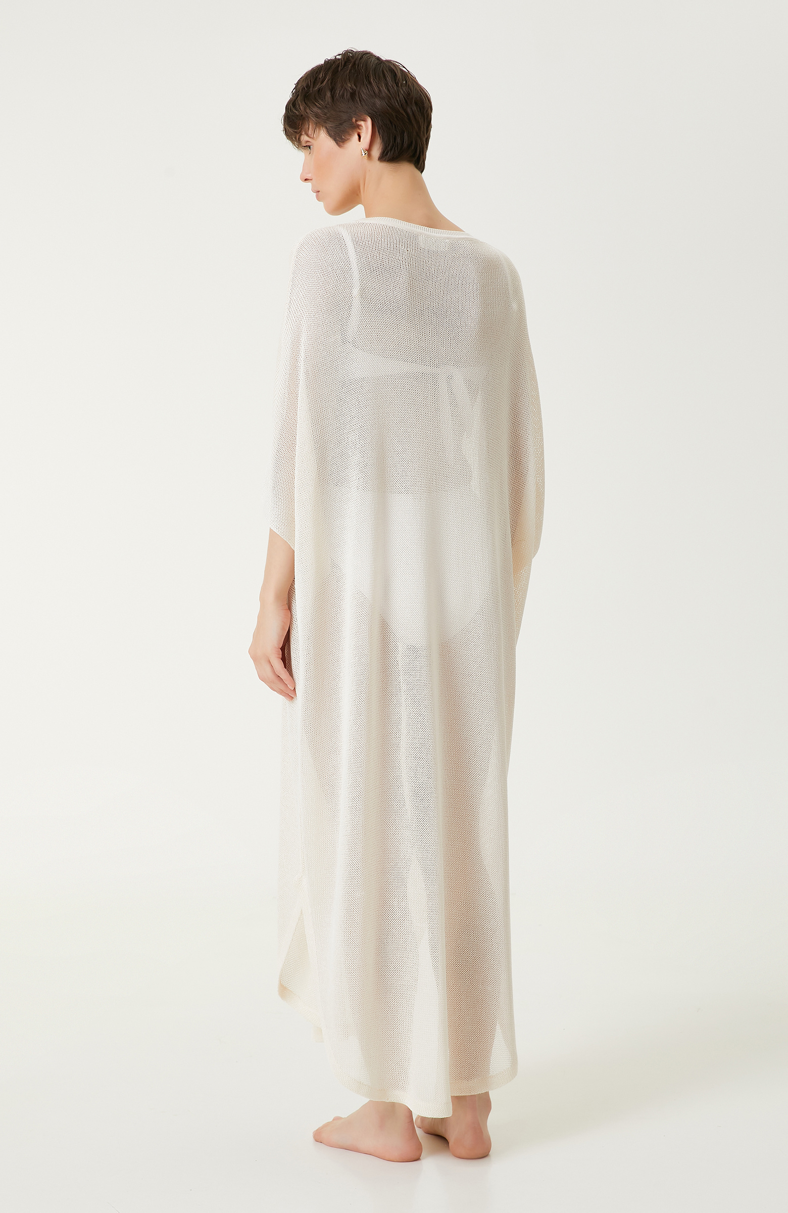 Krem Transparan Kaftan