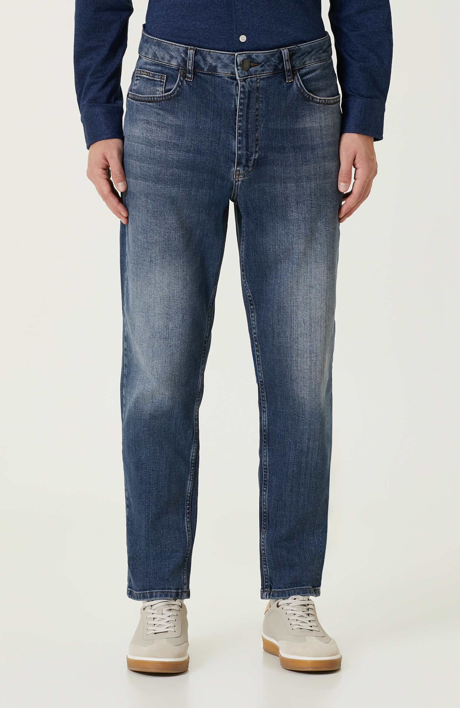 Lacivert Denim Pantolon