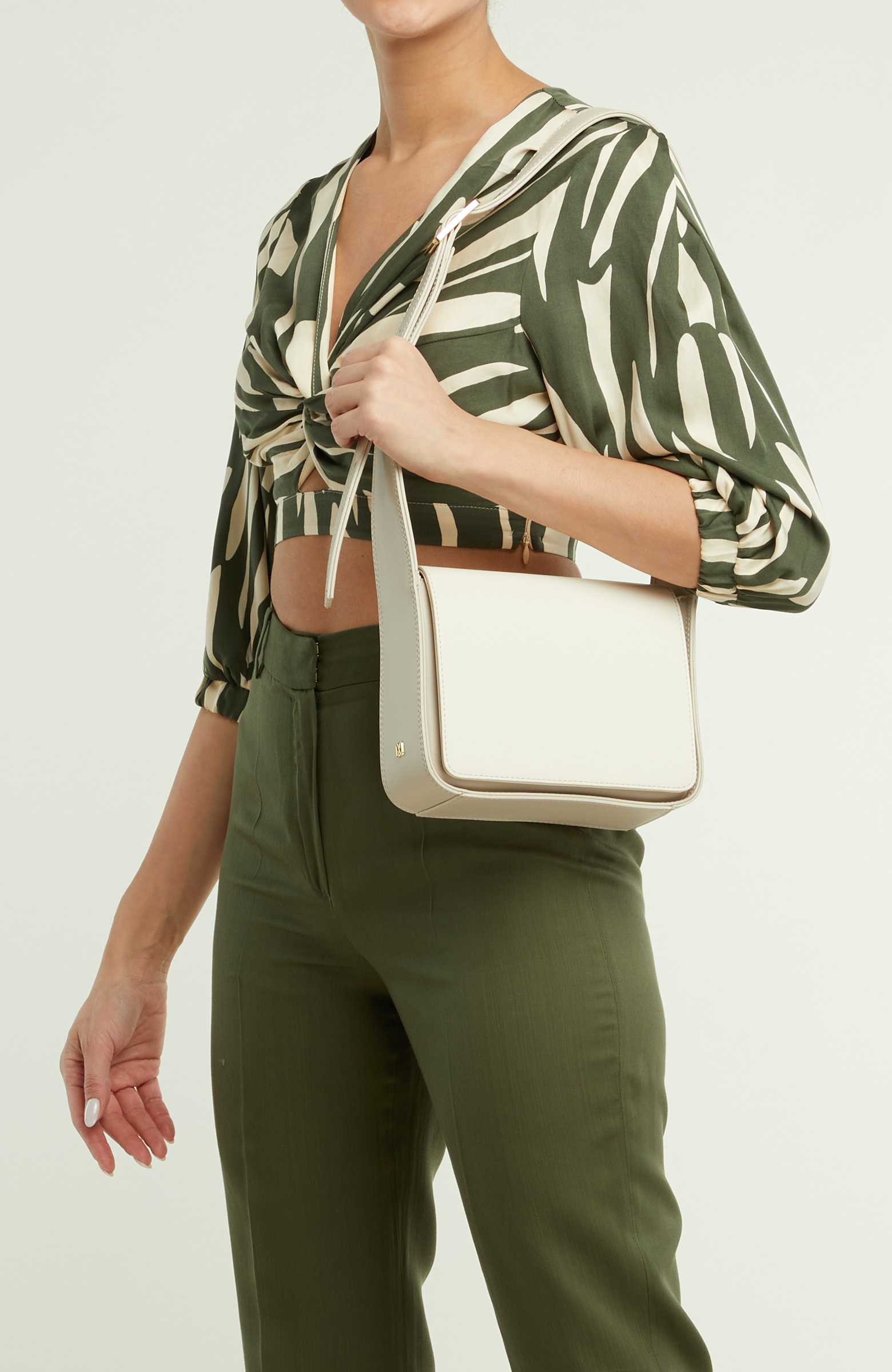 Beige Women's Leather Bag