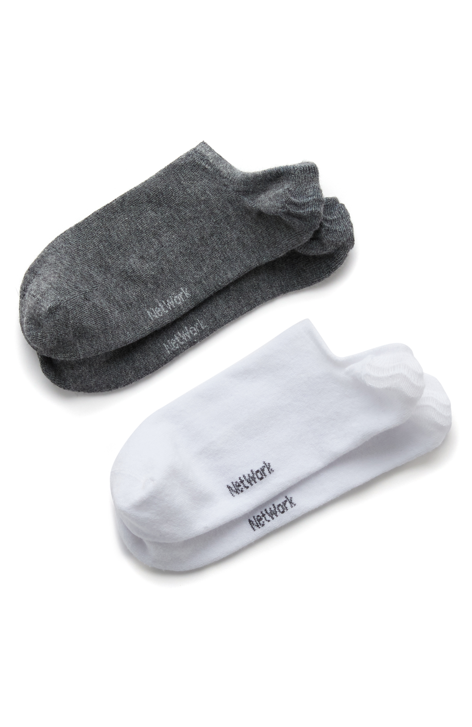 Gri Beyaz 2li Erkek Bambu Çorap Seti