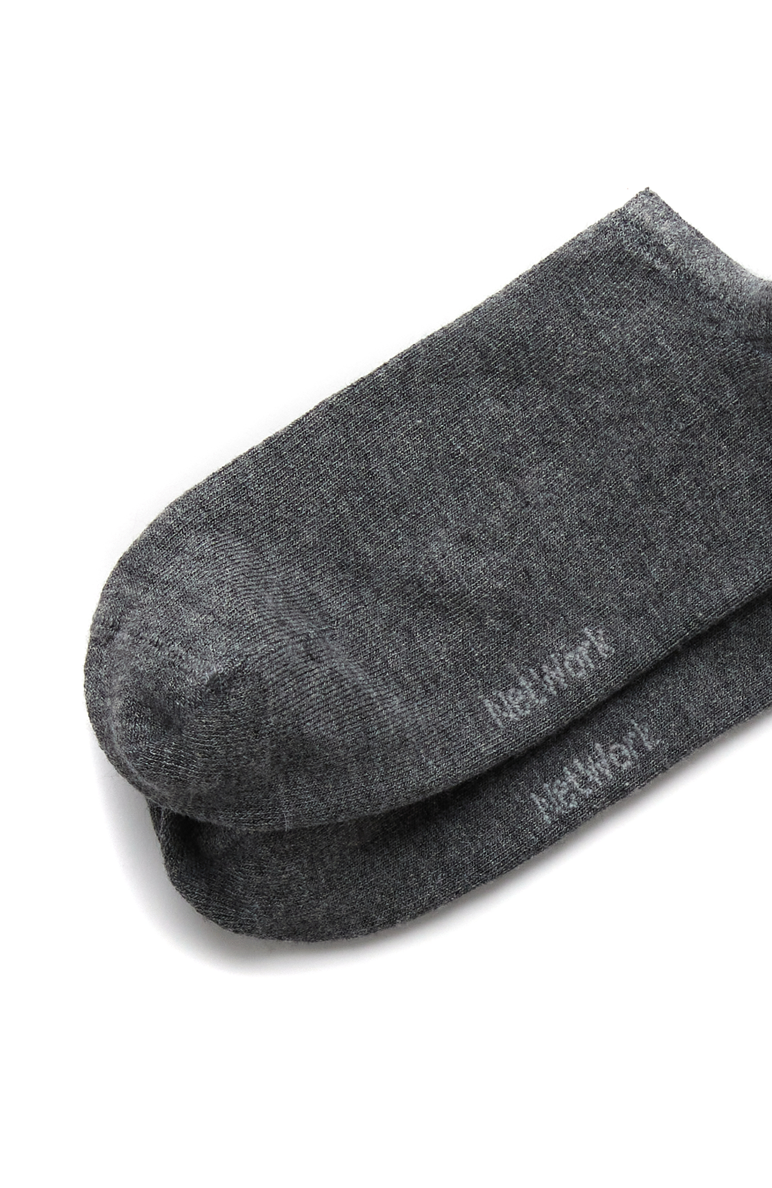 Gri Beyaz 2li Erkek Bambu Çorap Seti