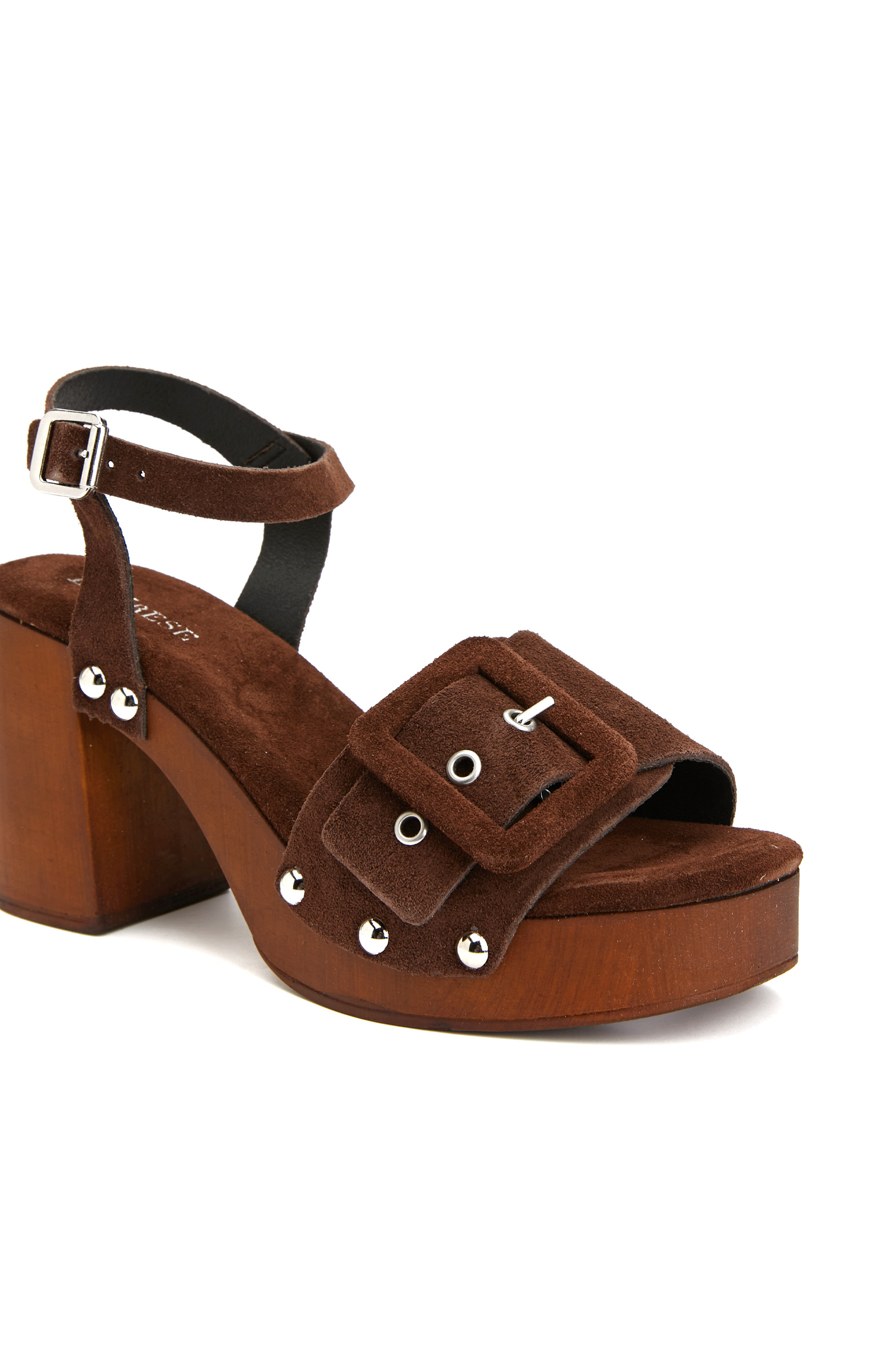 Brown Women's Suede Sandals