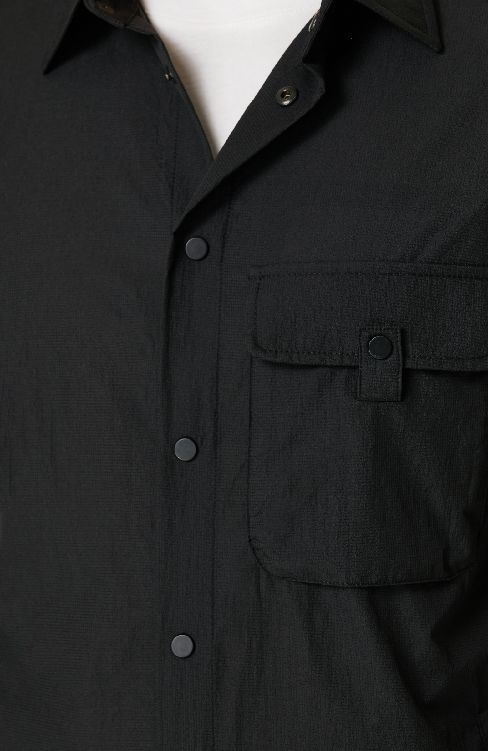 N-Tech Siyah İnce Dış Gömlek