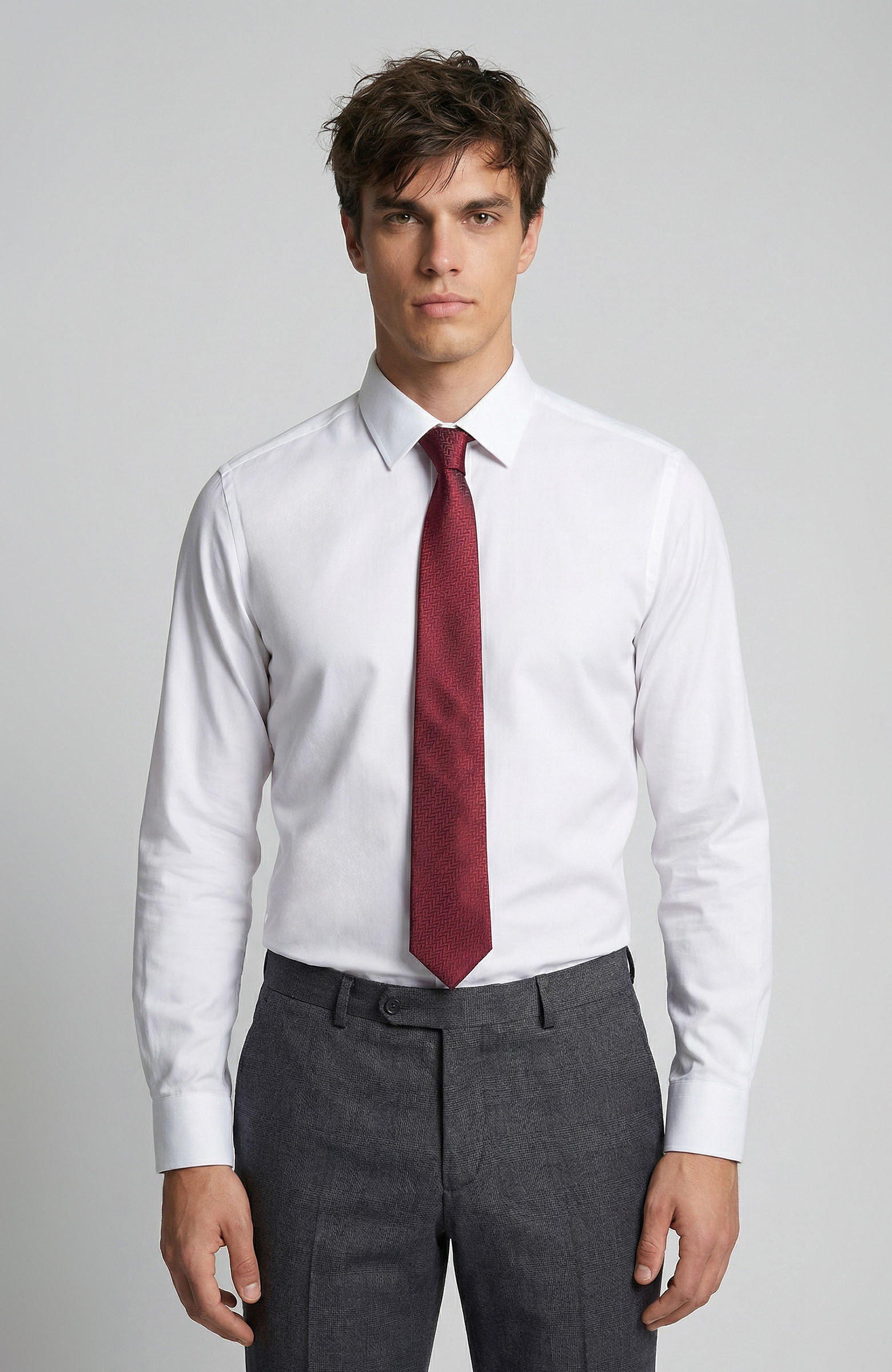 Beyaz Non-iron Gömlek