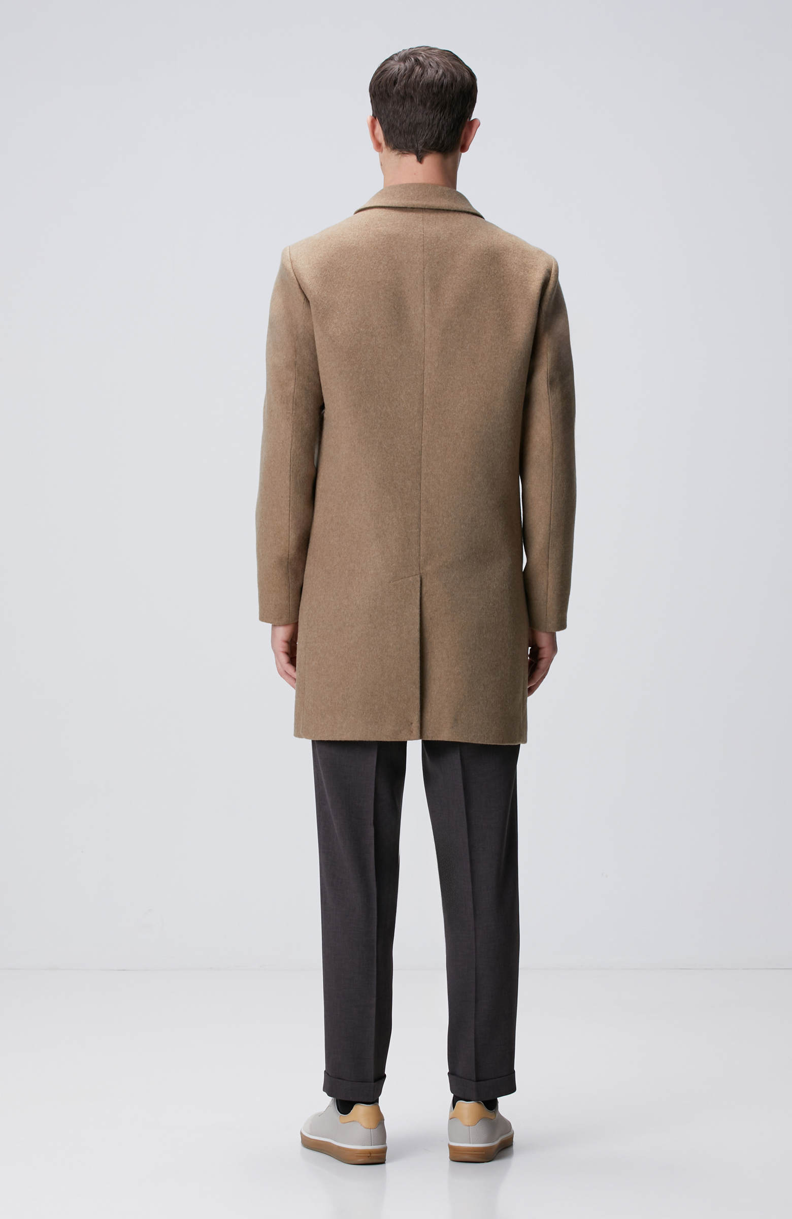 Vizon Yün Karışımlı Palto