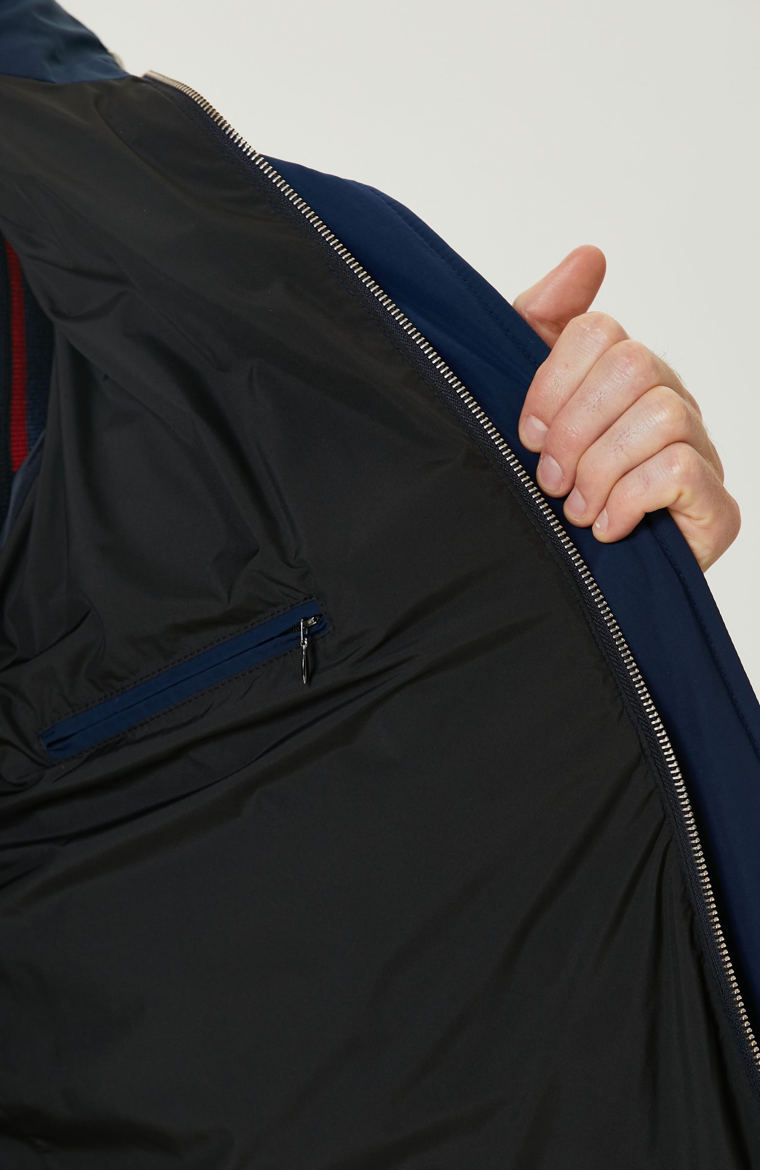 Lacivert  Su İtici Puffer Mont