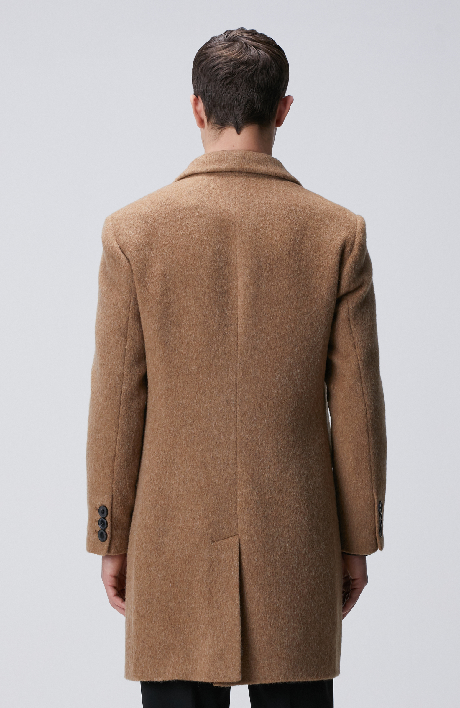 Camel Yün Karışımlı Palto