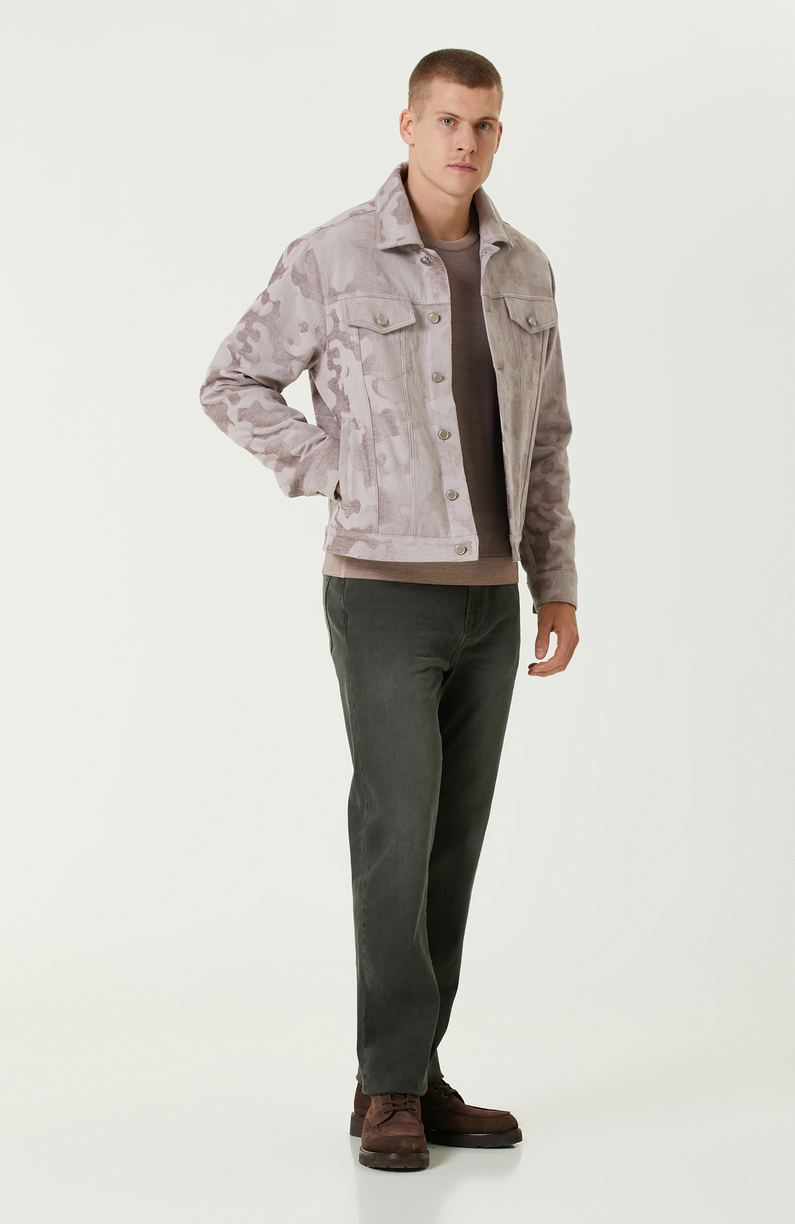 Pembe Kamuflaj Desenli Comfort Mont