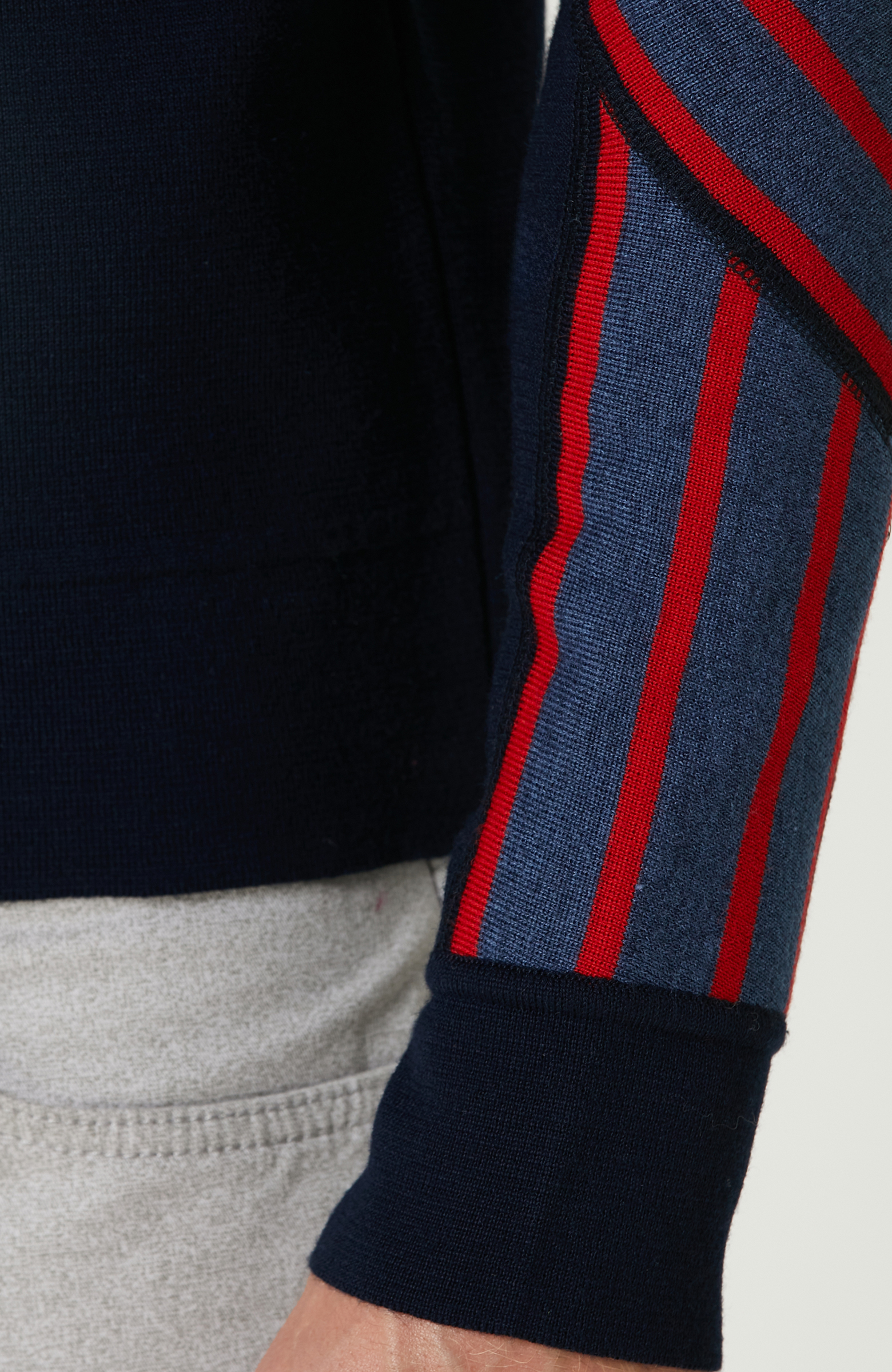 Lacivert Yün Karışımlı Triko Kazak