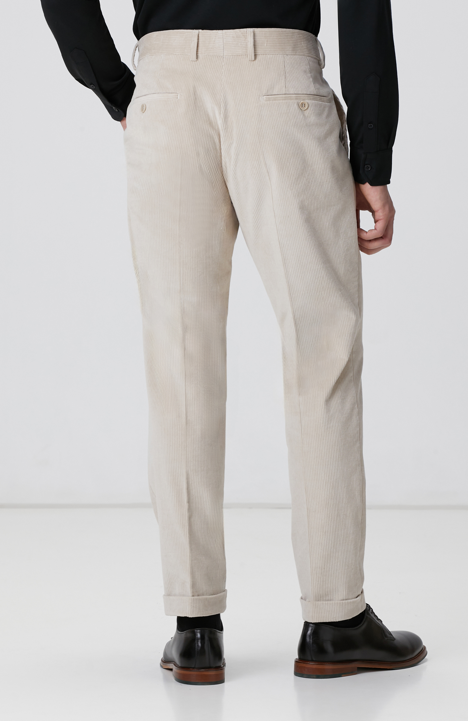 Limited Ekru Kadife Pantolon