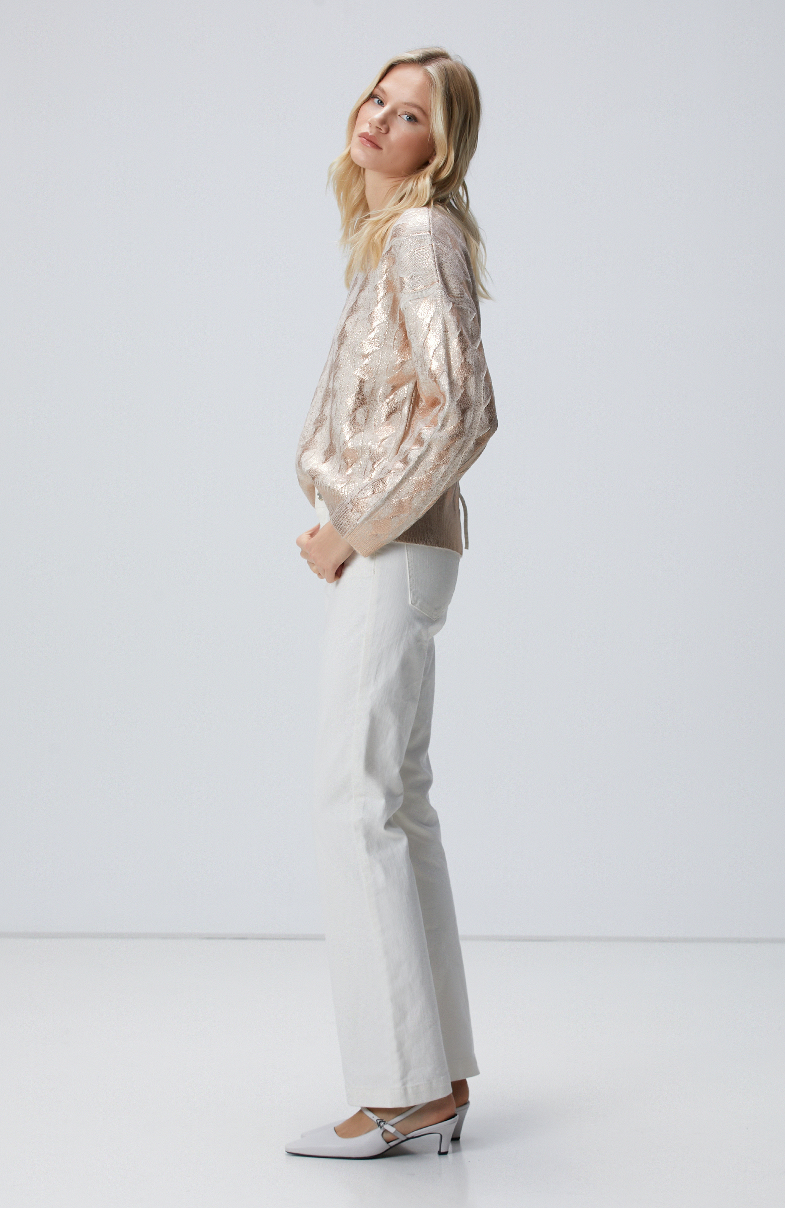 Bej Limited Varaklı Kazak