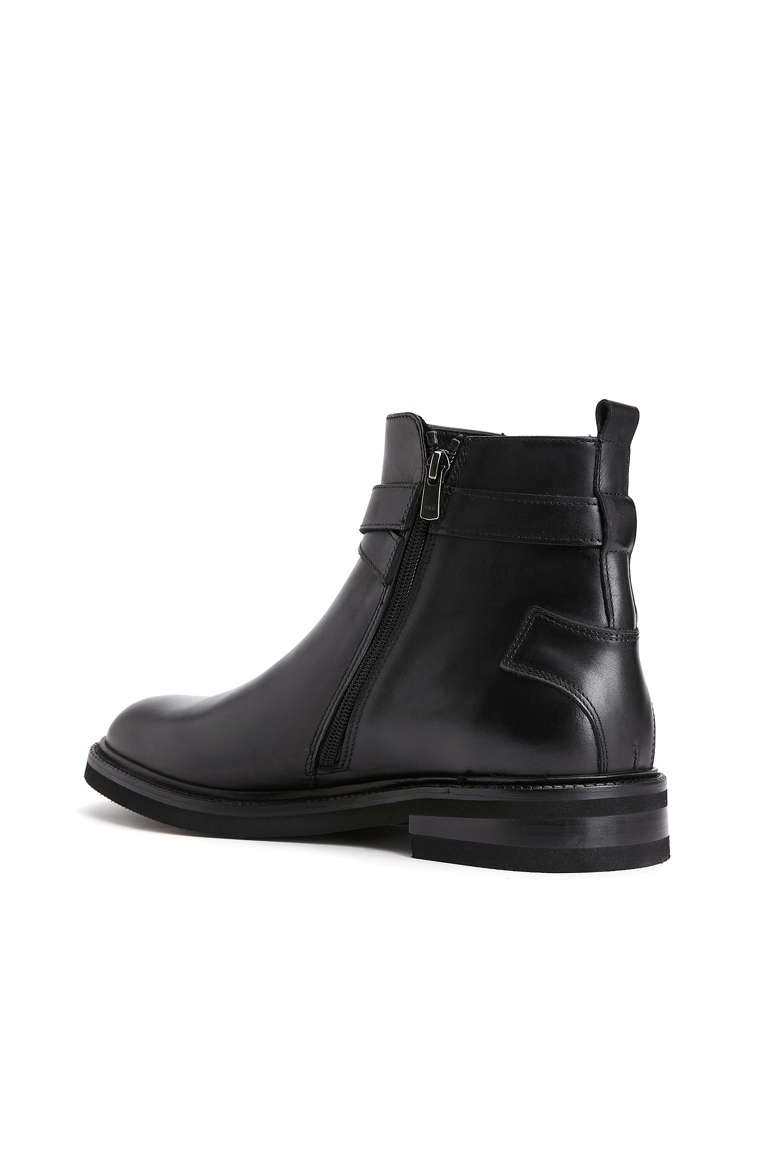 Siyah Erkek Deri Bot