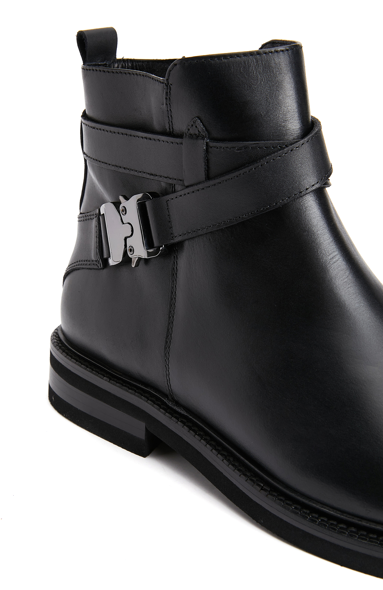 Siyah Erkek Deri Bot