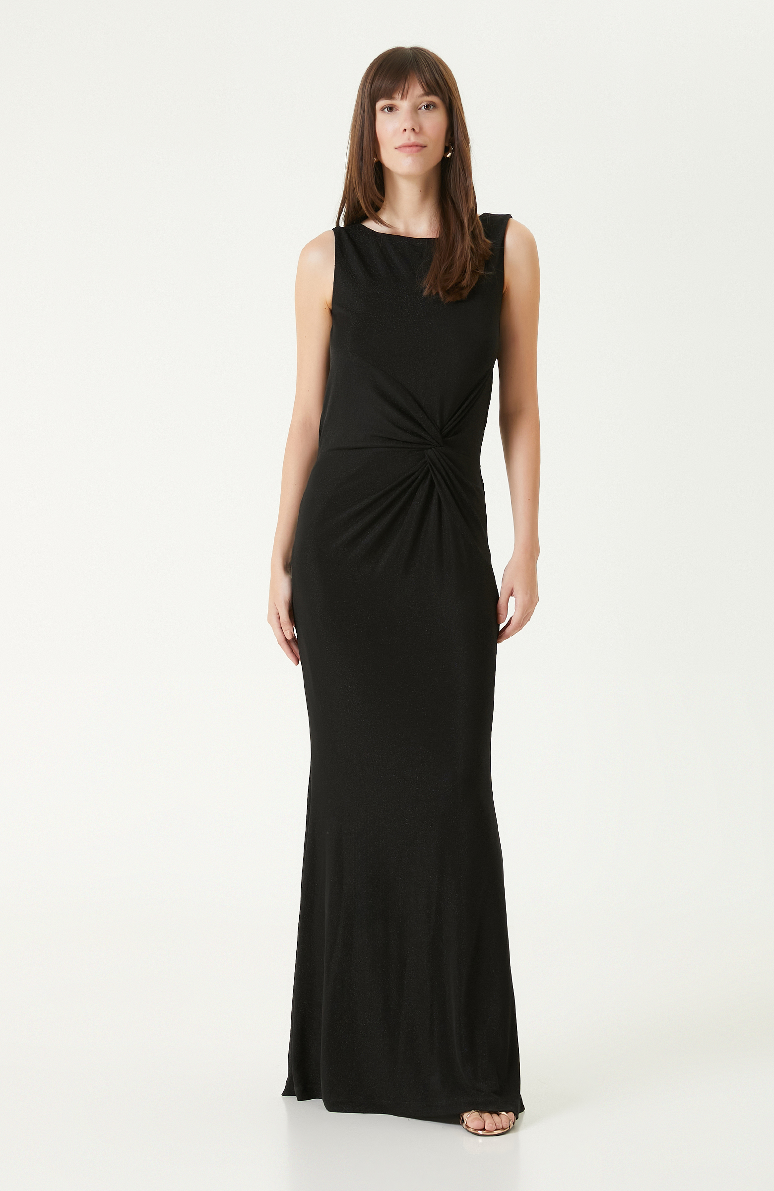 Siyah Maxi Abiye Elbise