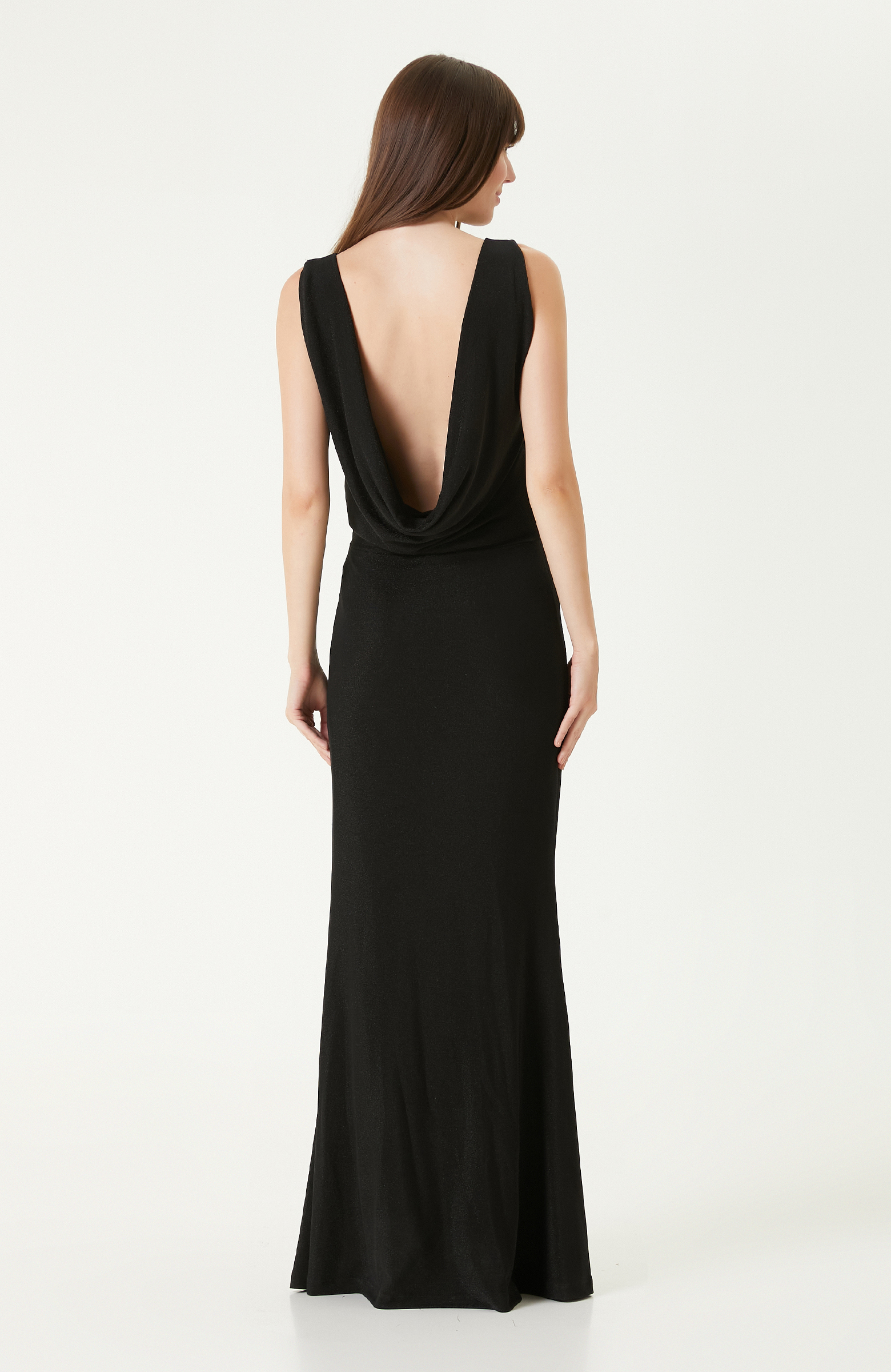 Siyah Maxi Abiye Elbise