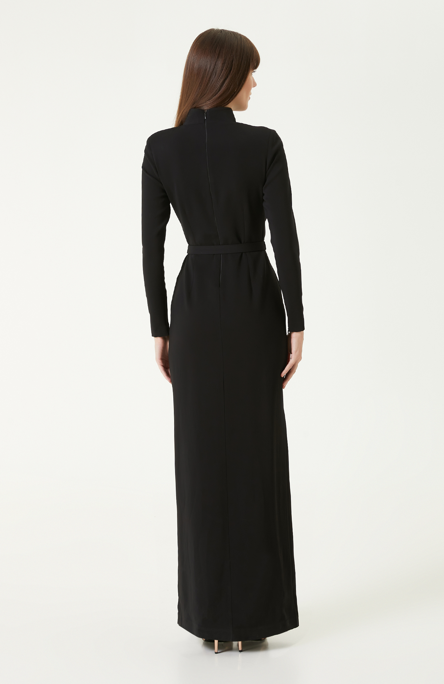 Siyah Maxi Abiye Elbise