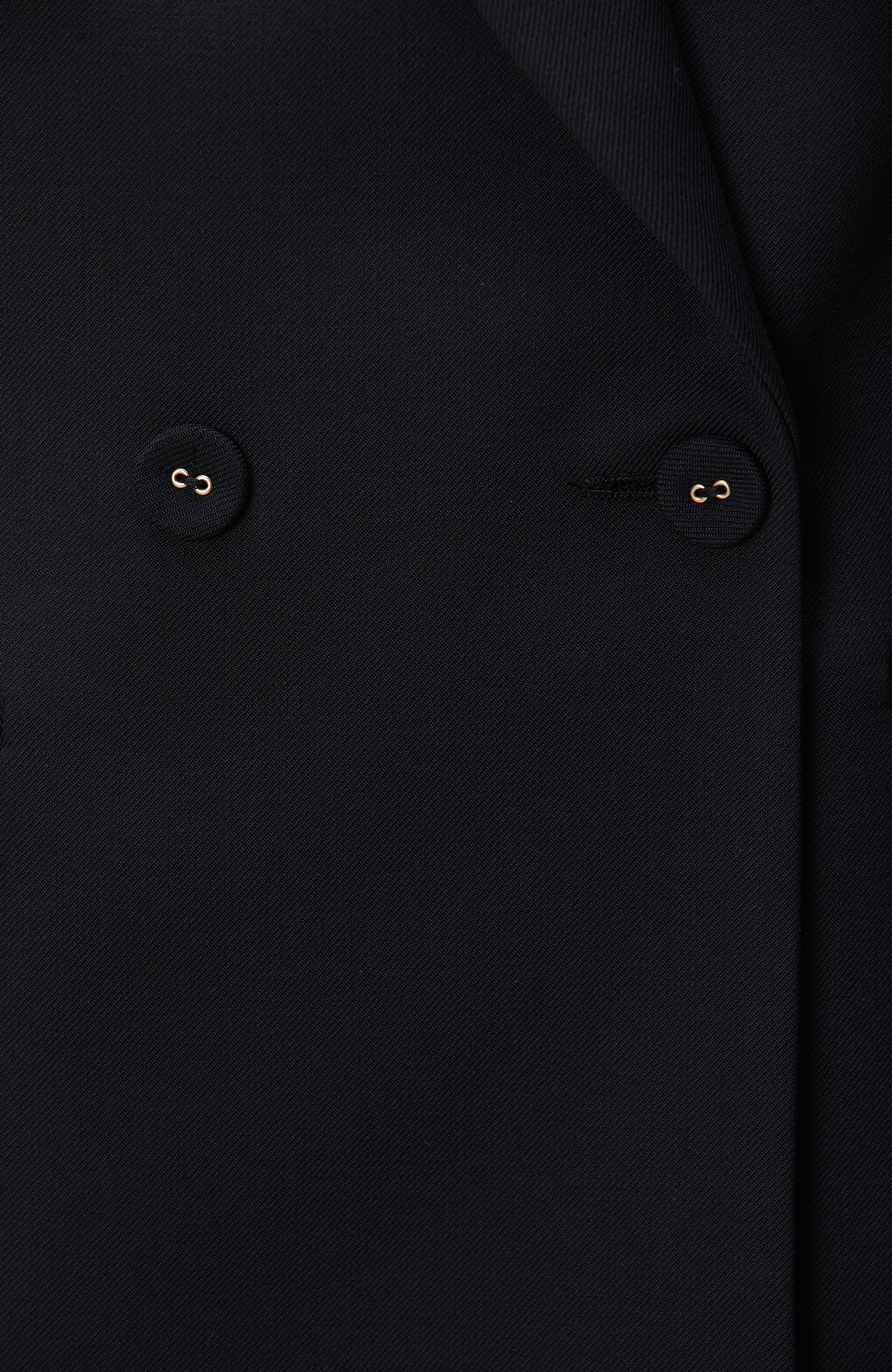 Siyah Yün Karışımlı Ceket