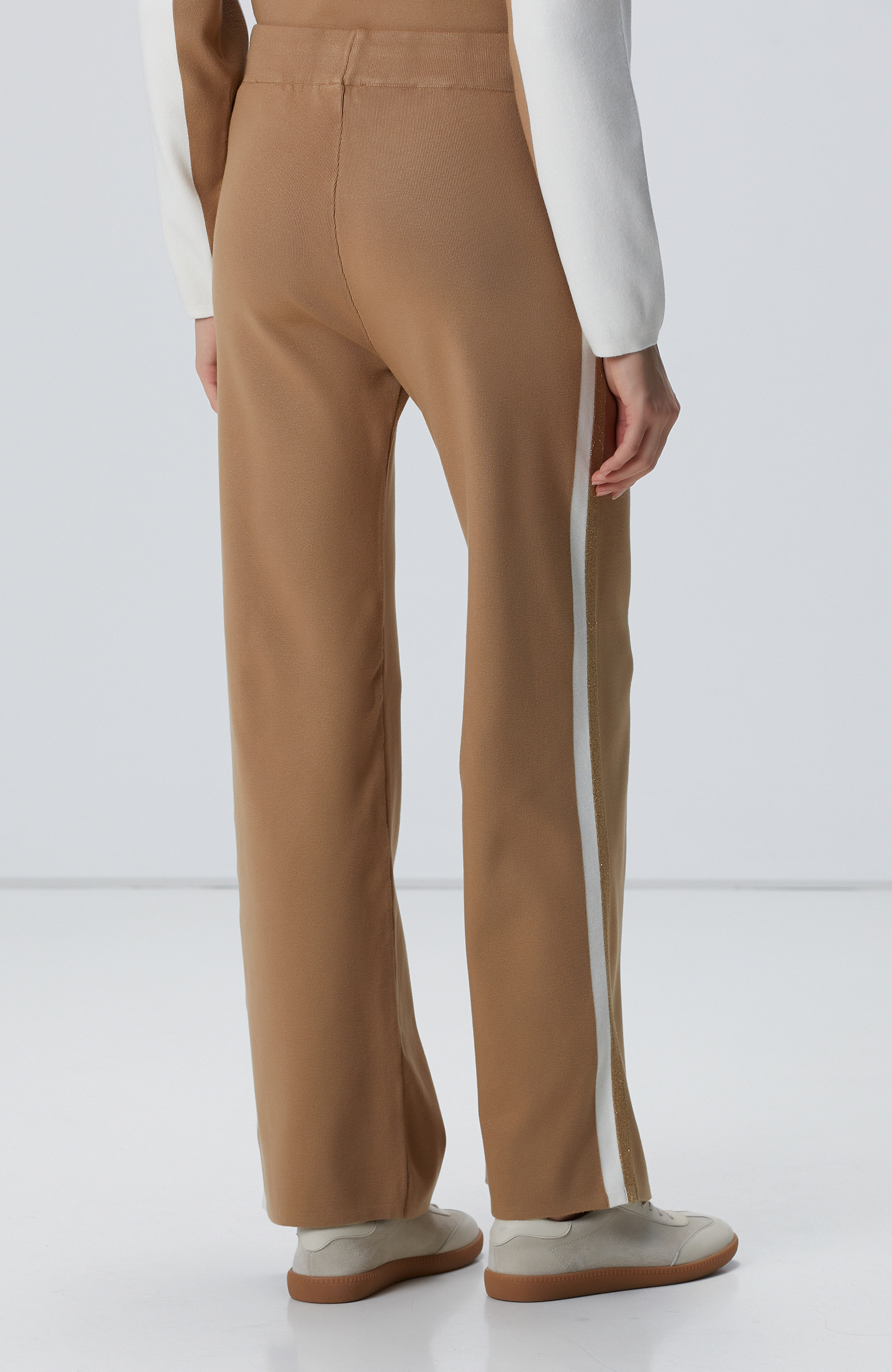 Camel Kırık Beyaz Triko Pantolon