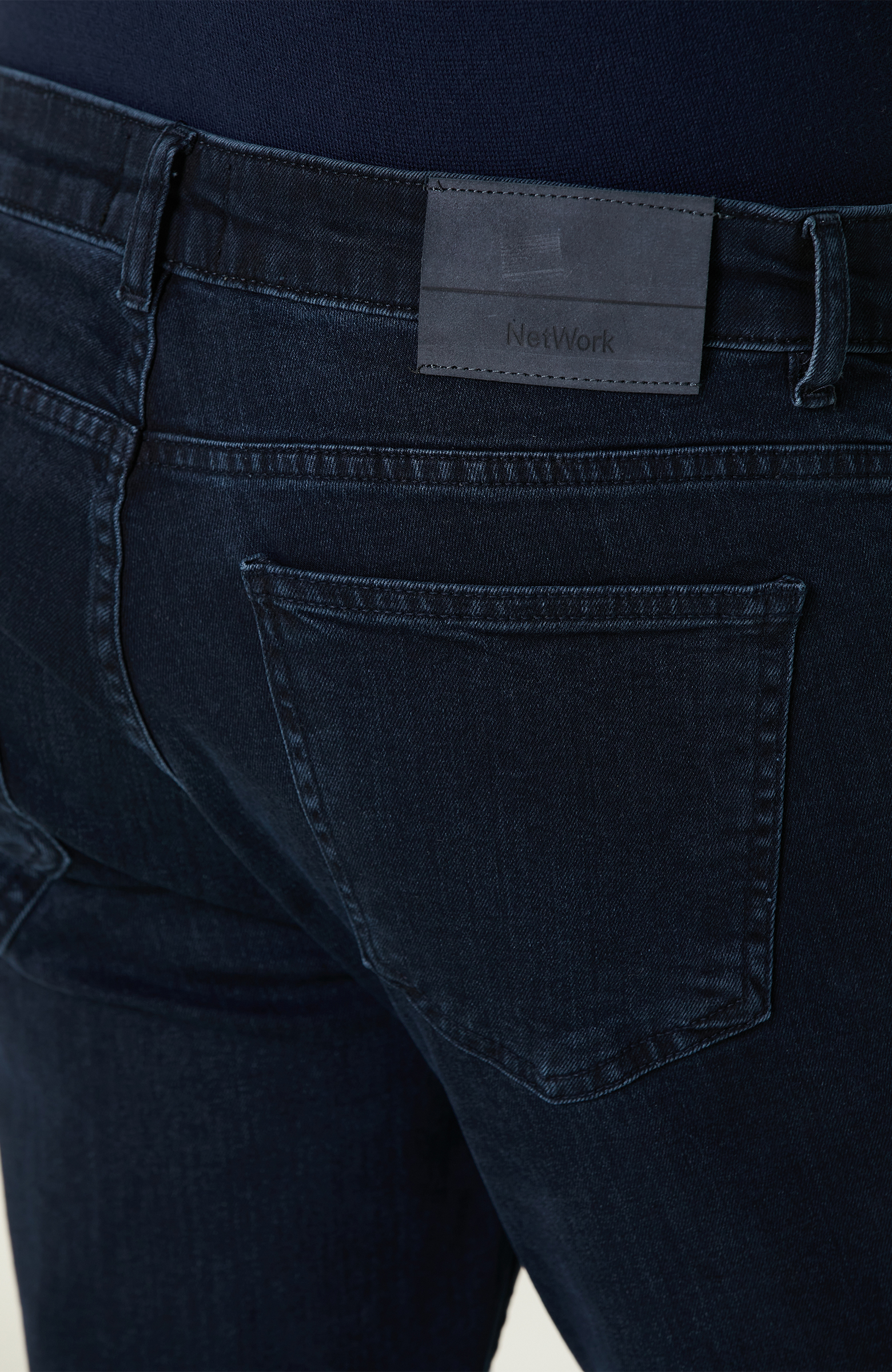 Koyu Lacivert Denim Pantolon_4