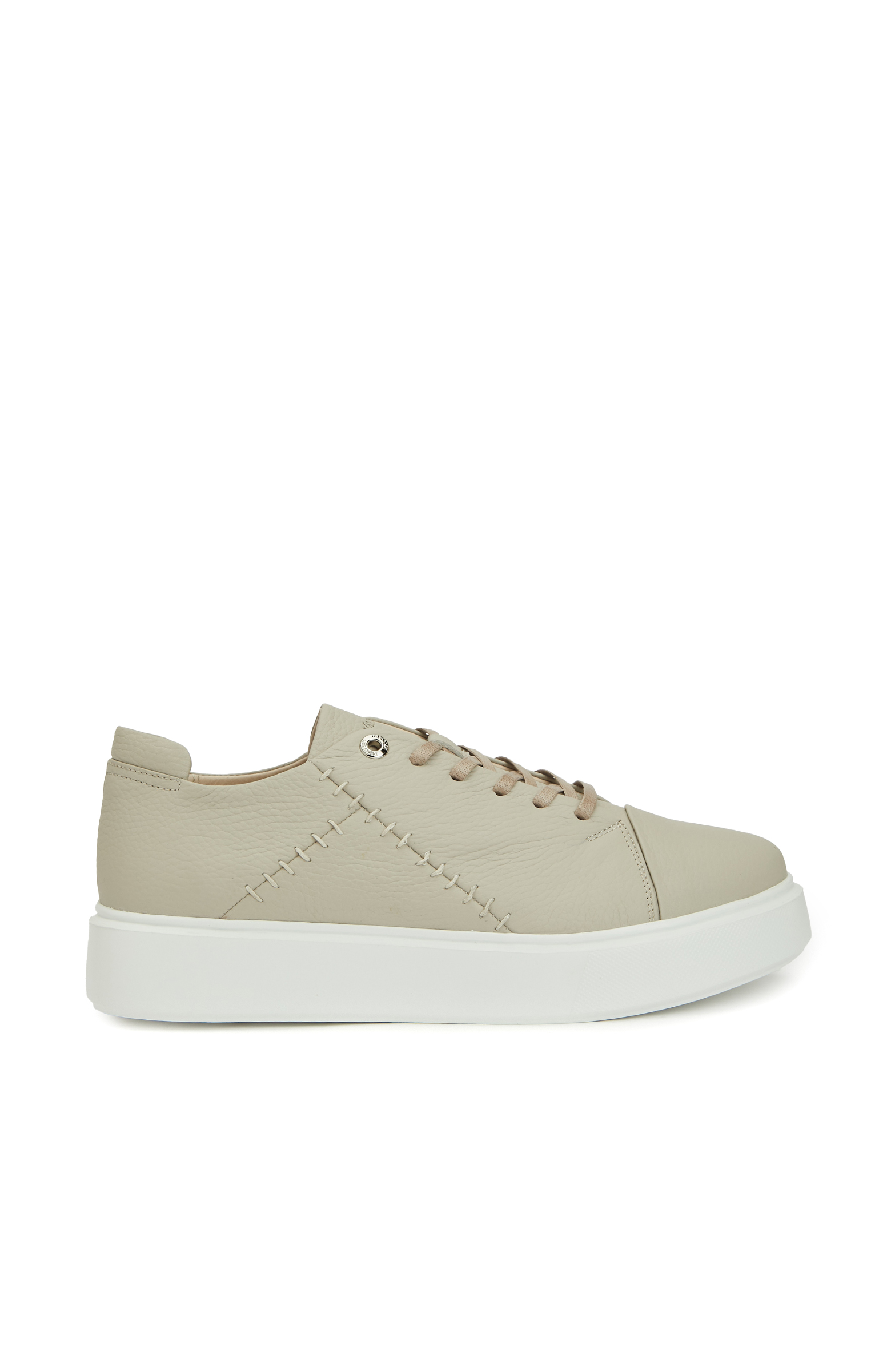 Bej Kadın Deri Sneaker -1
