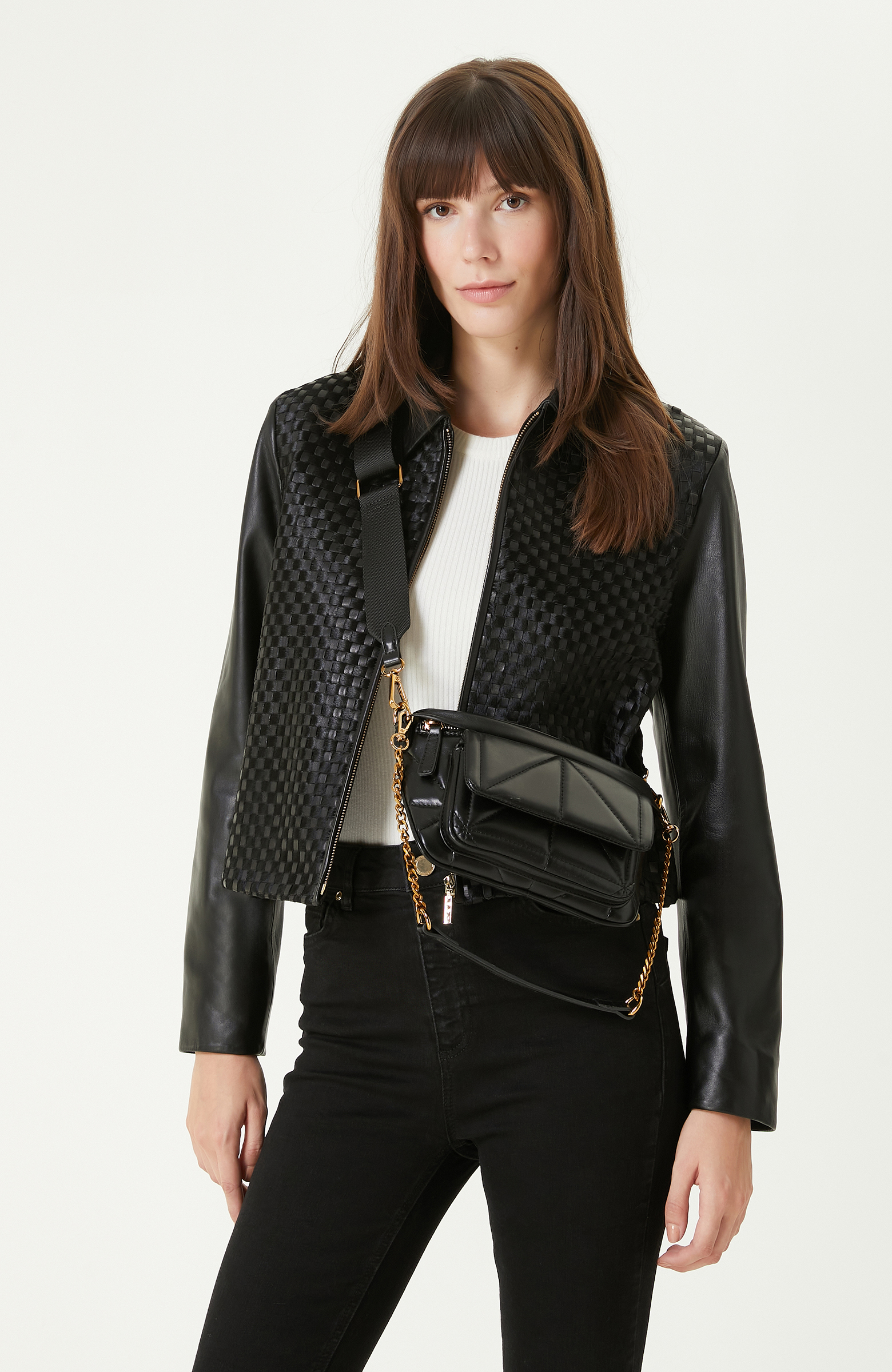 Siyah Kadın Bel Çantası