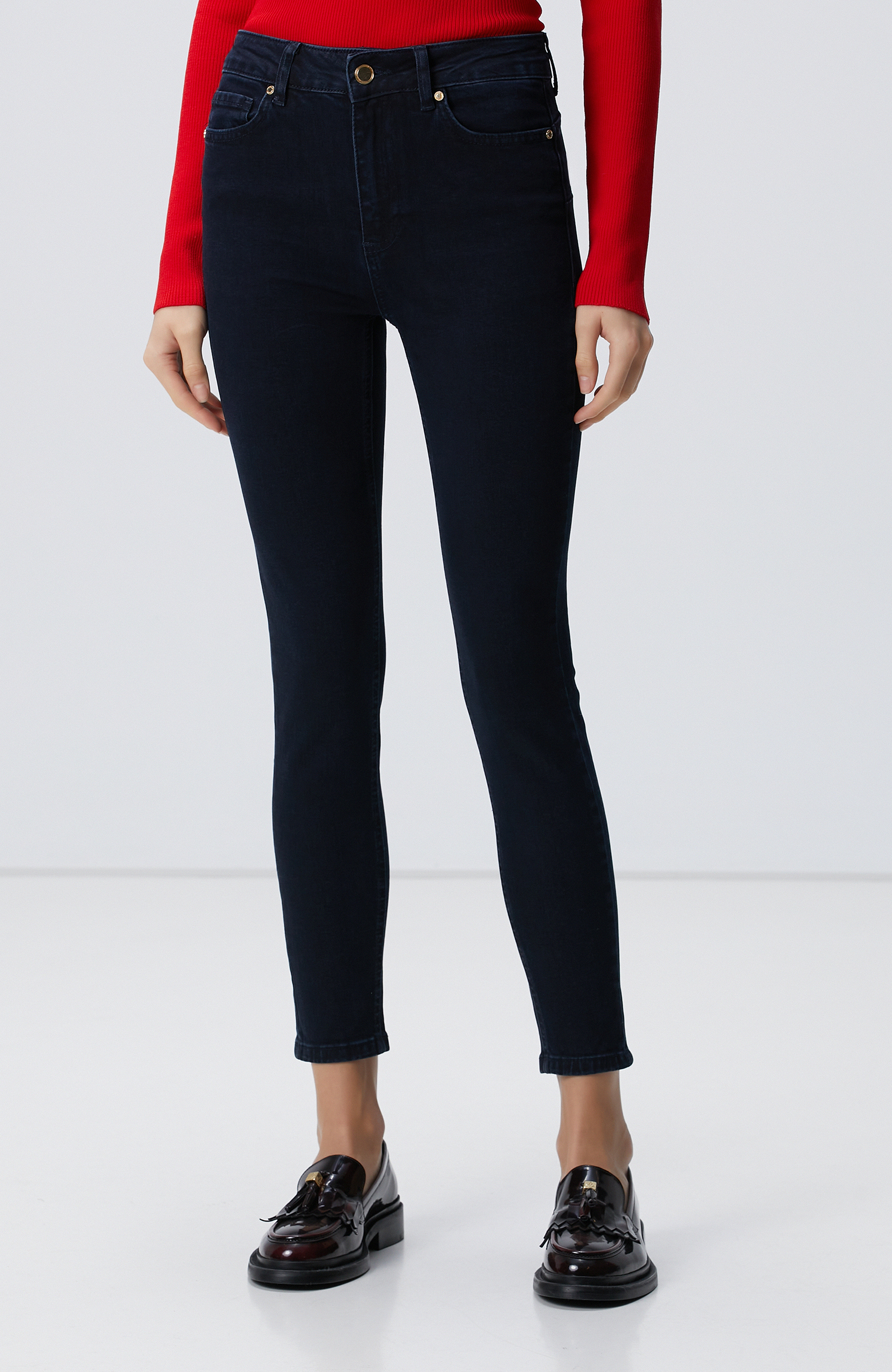 Lacivert Basic Push Up Denim Pantolon